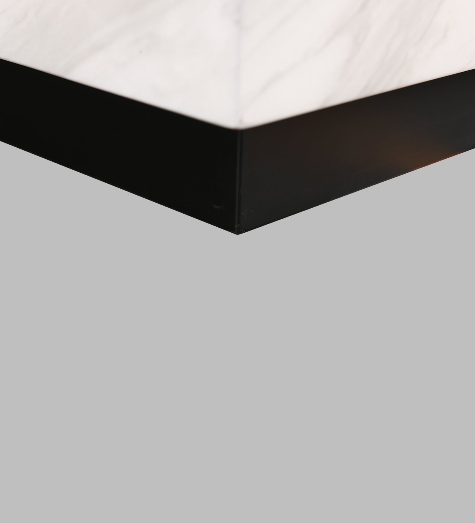 Garnet Marble Top Center Table in White Colour