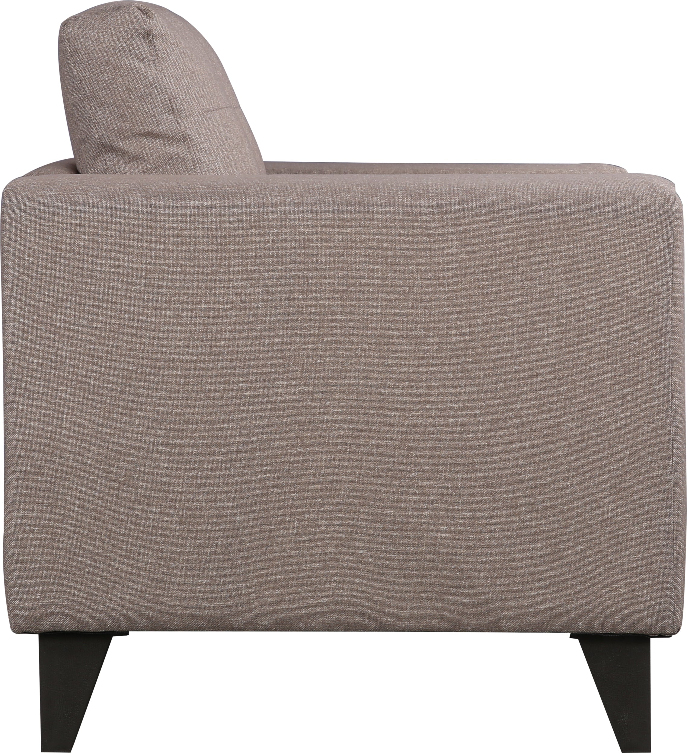 Garcia Fabric Single Seater Sofa in Brown Colour