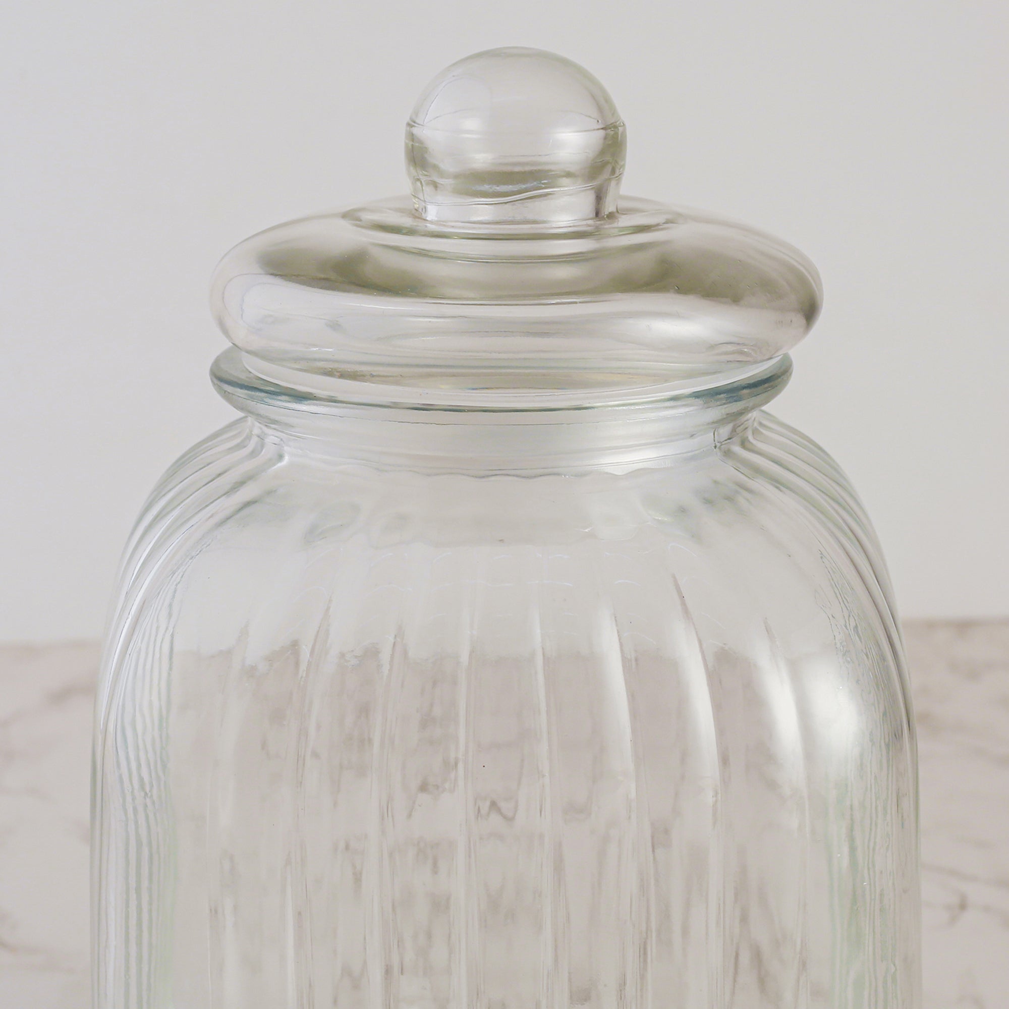 Robust Glass Jar 4000 ml with Lid in Transparent Colour