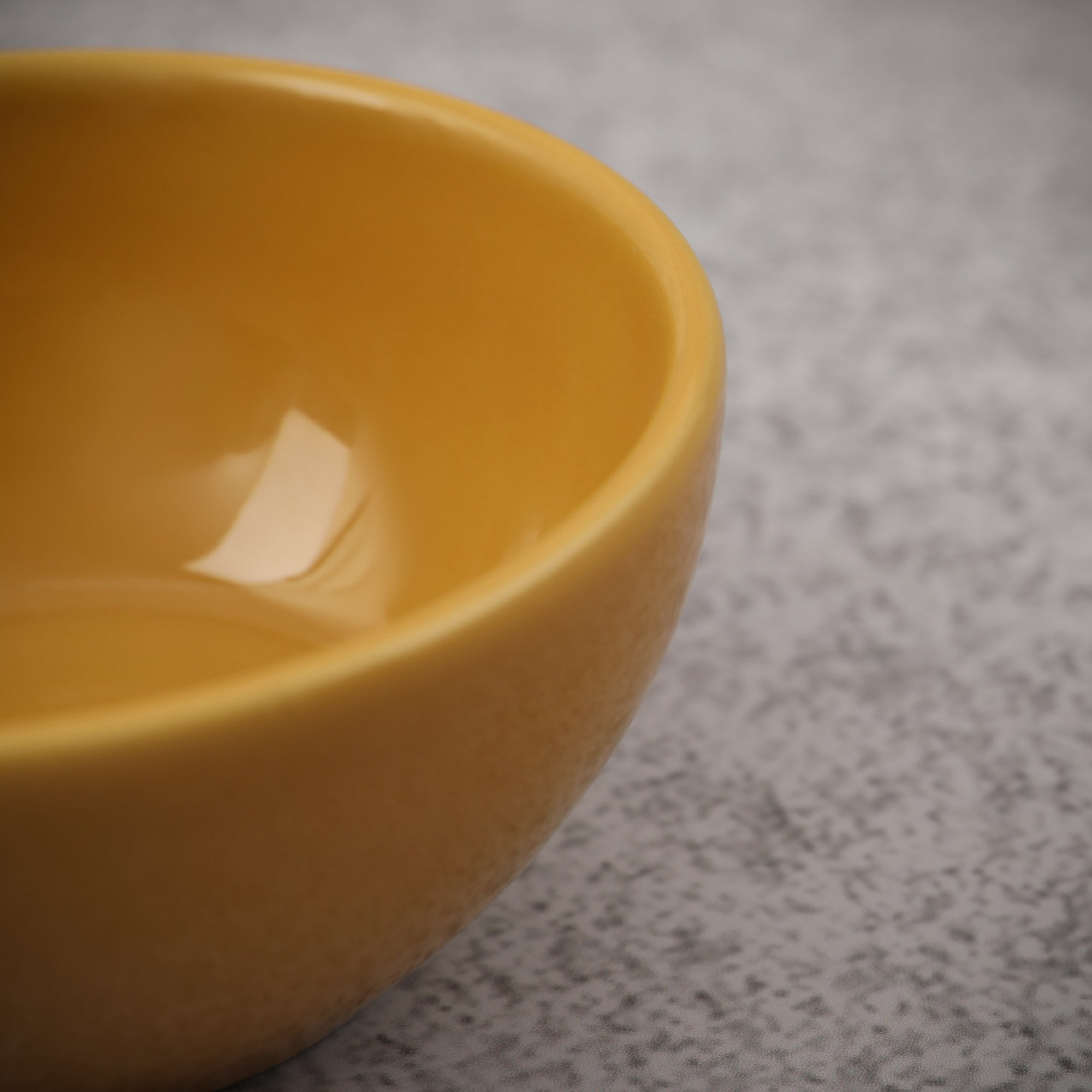 Palette Ceramic 4 Inch Curry Bowl 4 Pcs in Yellow Colour