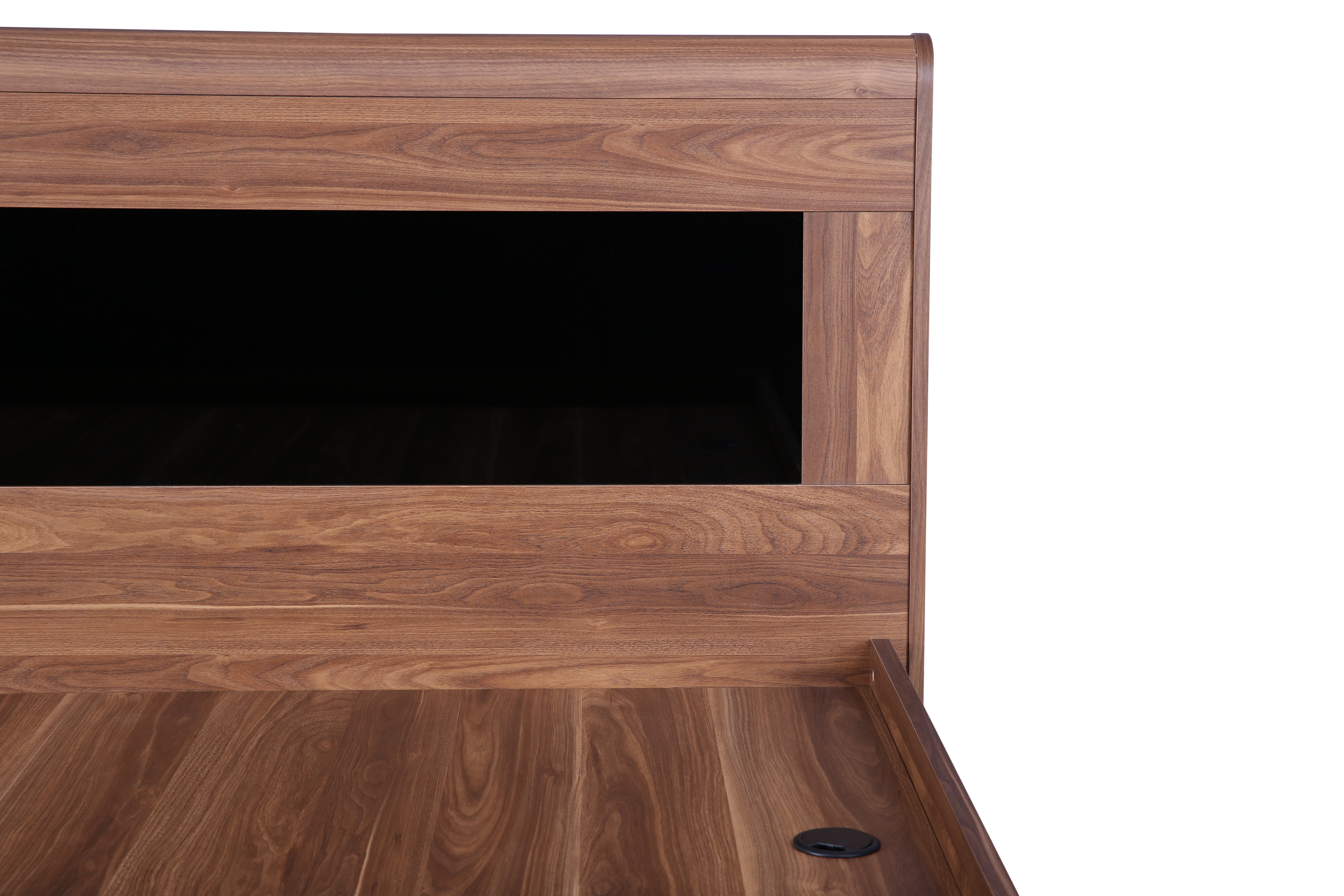 Archer King Bed with Box storage in Walnut Colour