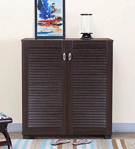 Frisco Engineered Wood Shoe Rack in Wenge Colour
