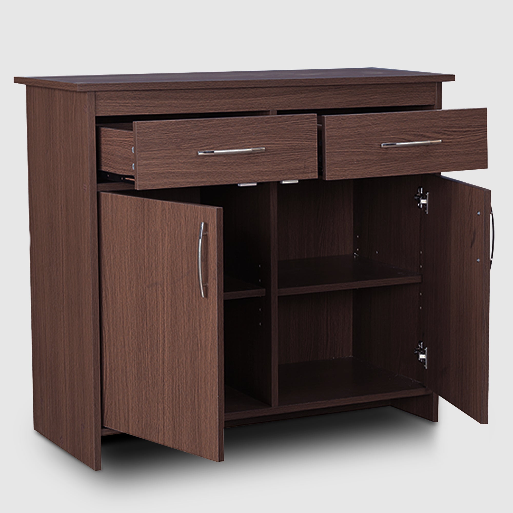 Albert Engineered Wood 2 Door Cabinet in Oak Colour