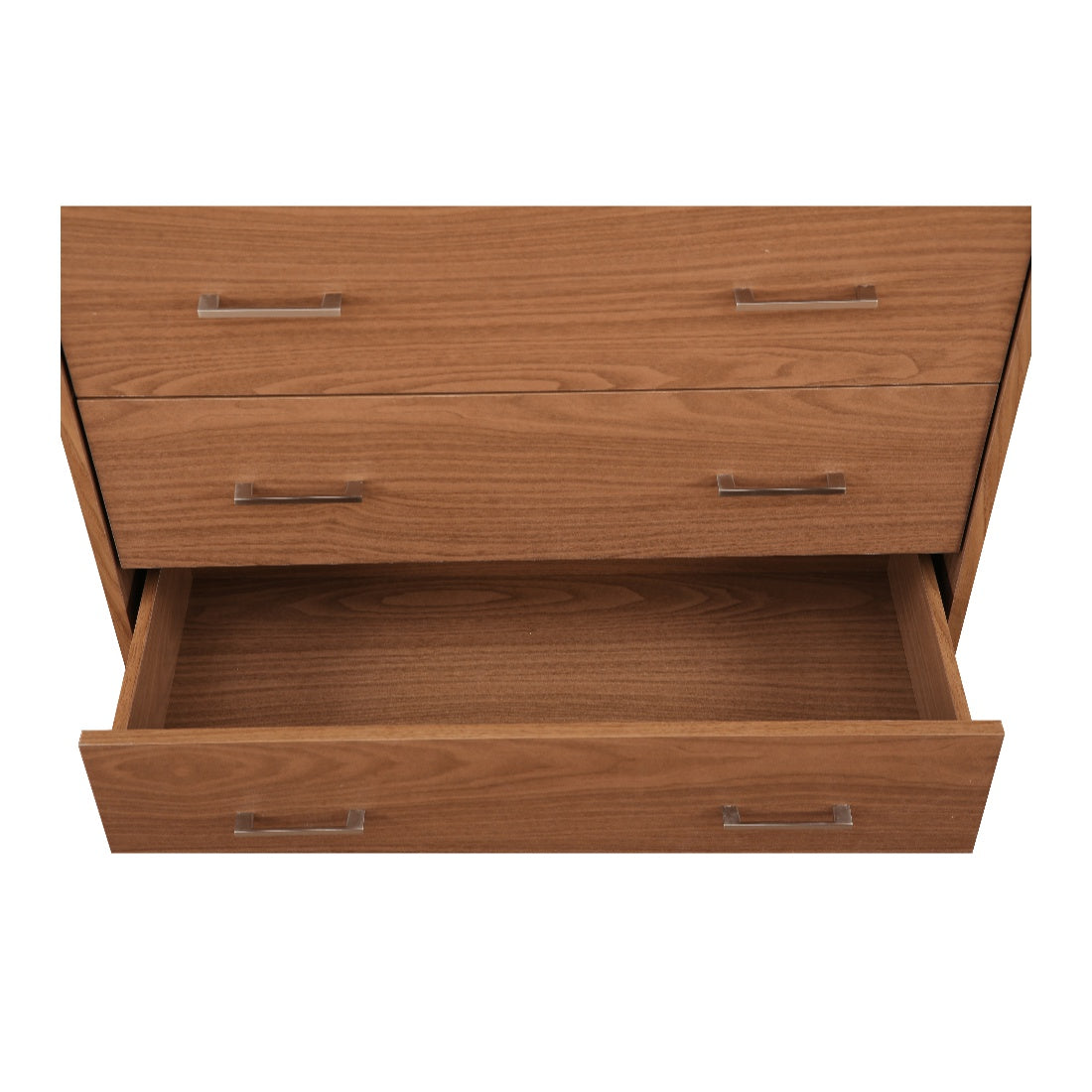 Atlas Engineered Wood Chest of Drawers in Walnut Colour