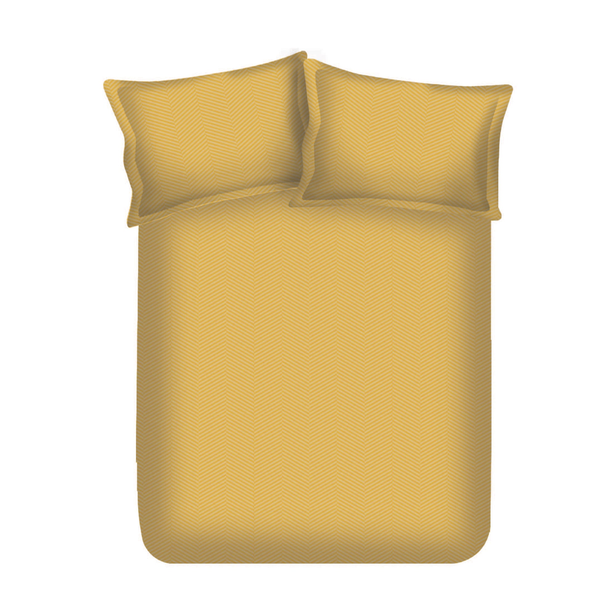 Emilia 100% Cotton Queen Double Bedsheet in Mustard Colour