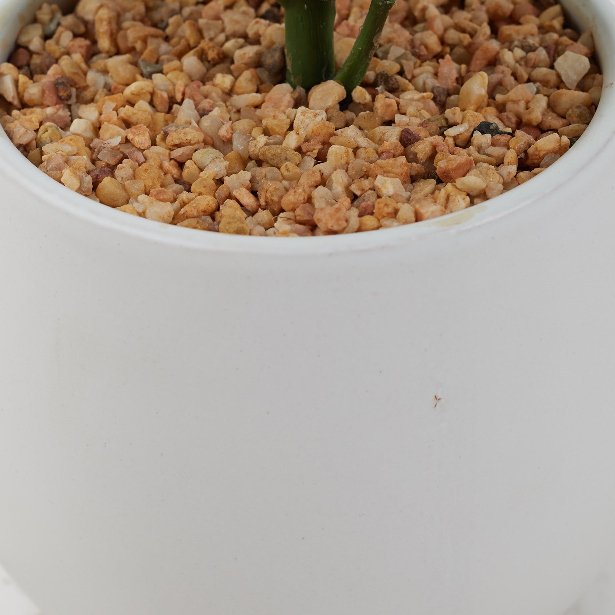Ilana Faux Fiddle Ceramic Potted Plant 40 Cm in Green Colour