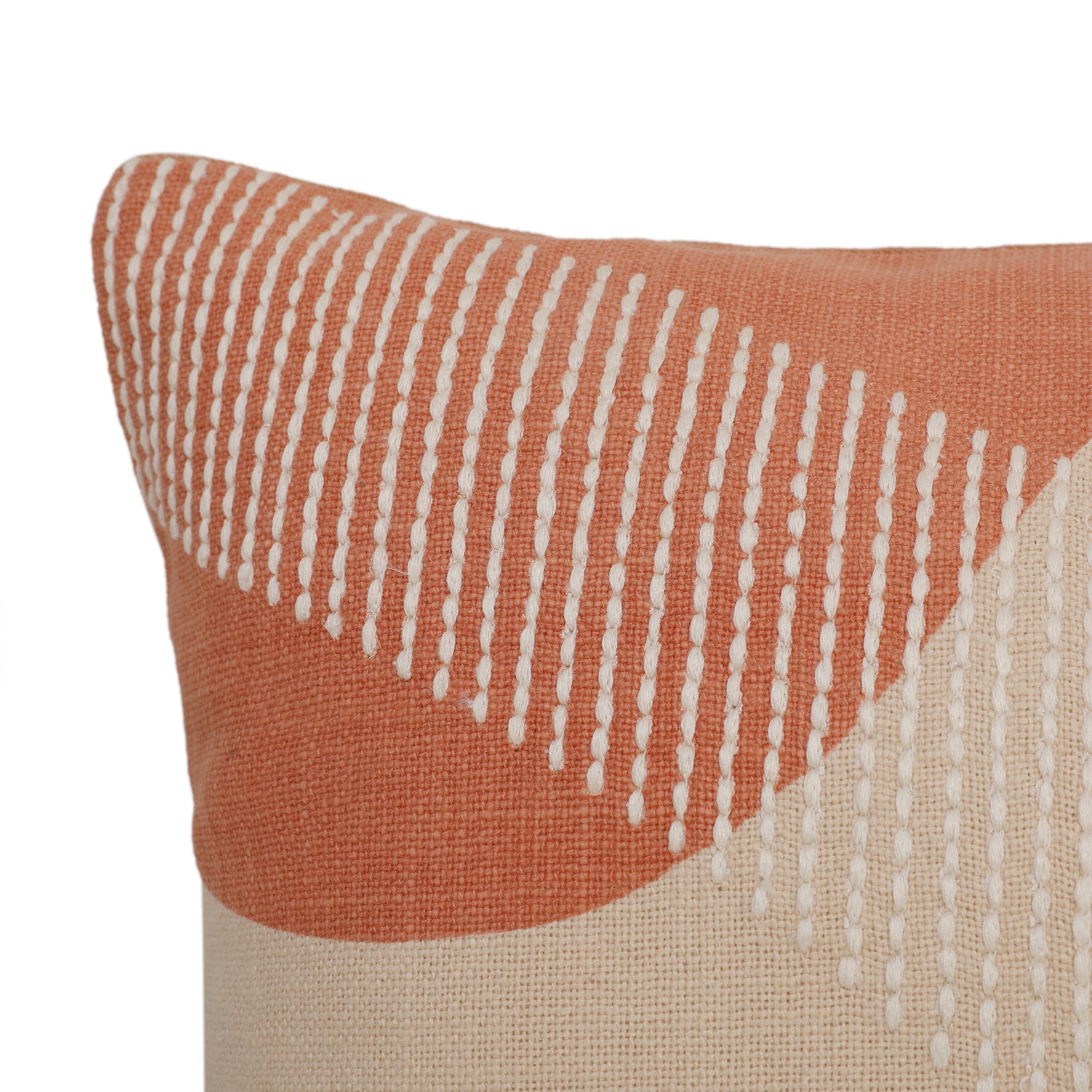 Modern Chic Cushion Cover Rust/Off White, 30X45cm