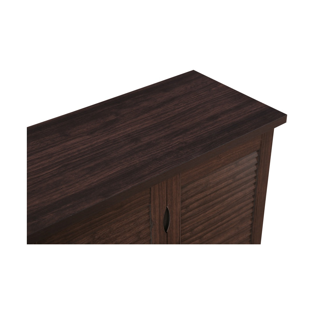 Riveria Engineered Wood Shoe Rack in Wenge Colour