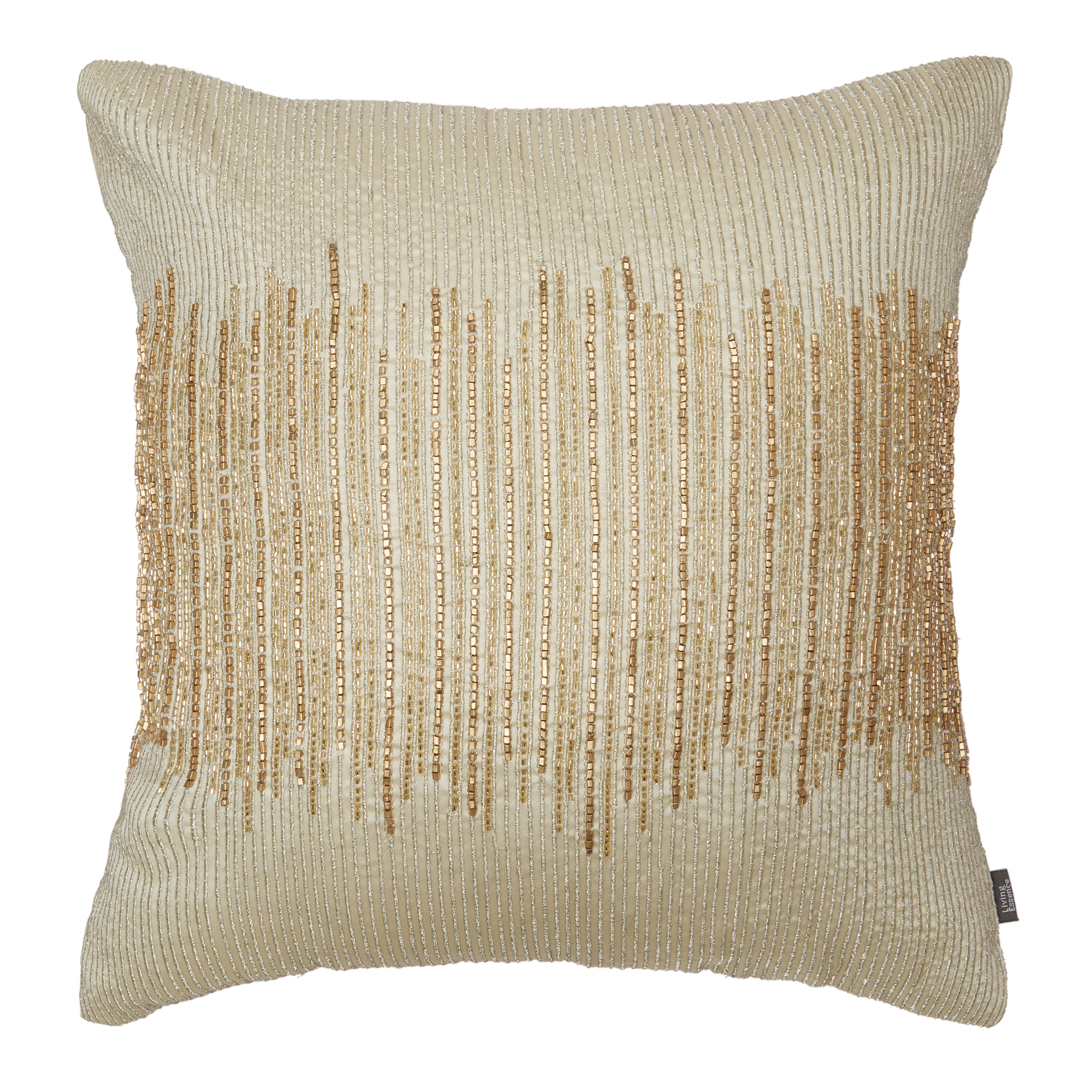 Modern Chic Polyester Cushion Cover 40x40 cm in Beige Colour