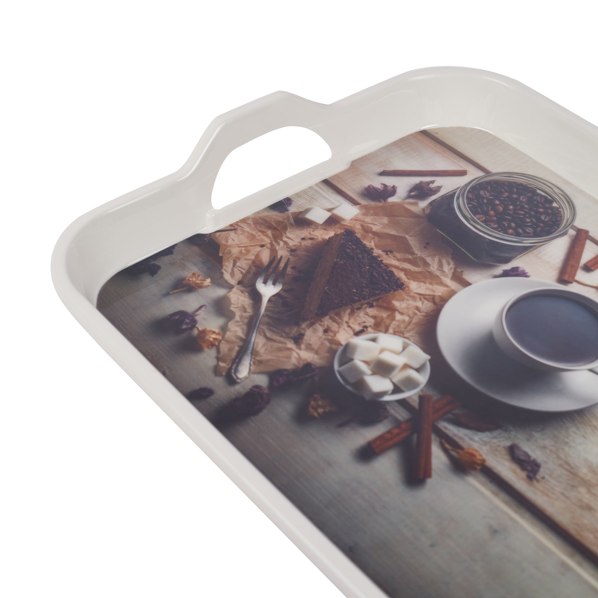 Handy Melamine Tray Set of 3 in Multi Colour