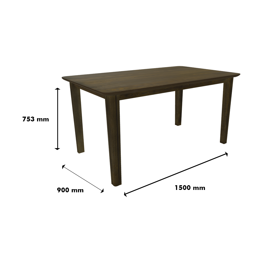 Luster 6 Seater Dining Set with Bench