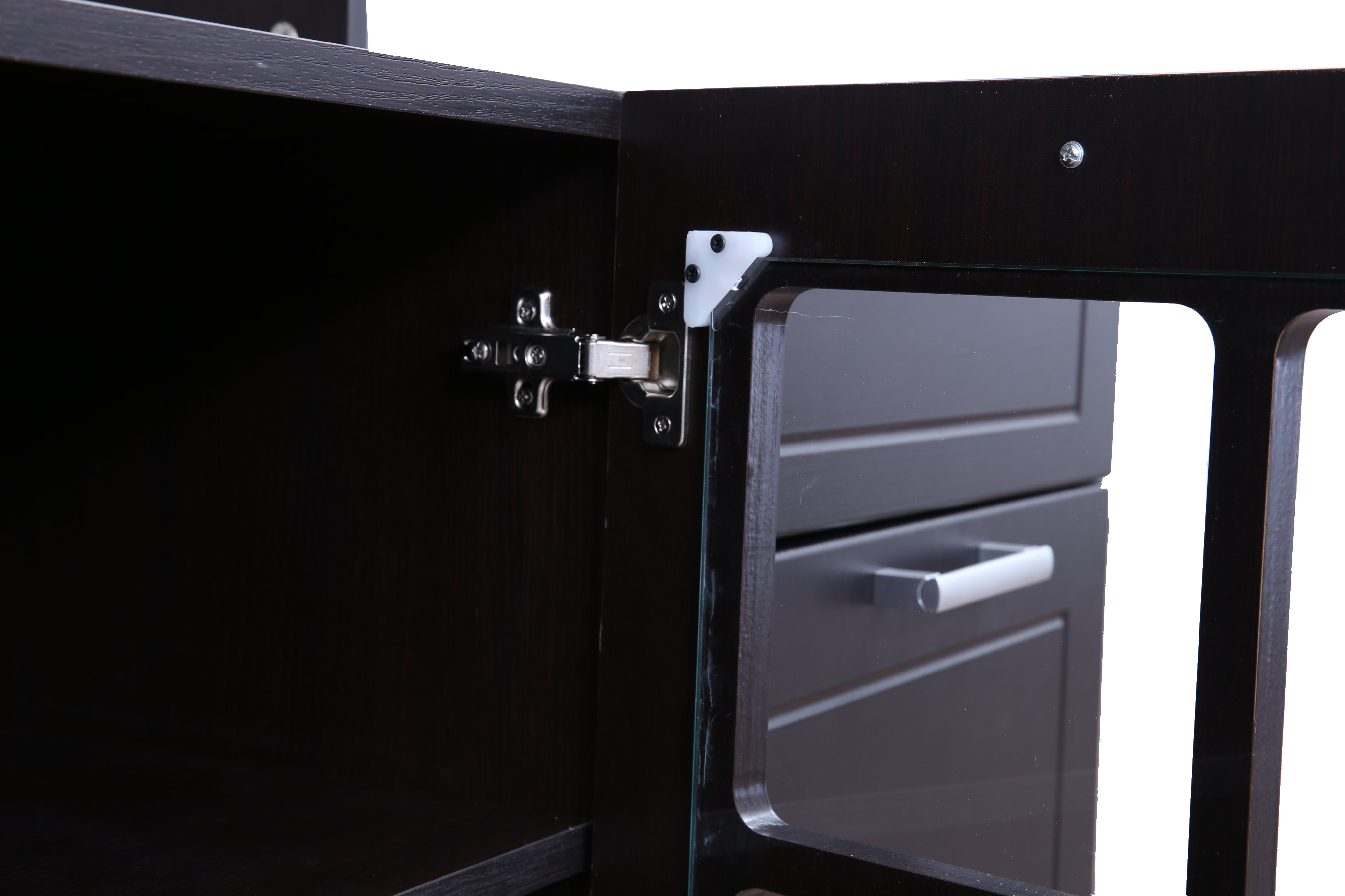 Mandrin Engineered Wood Wall Unit in Wenge Colour