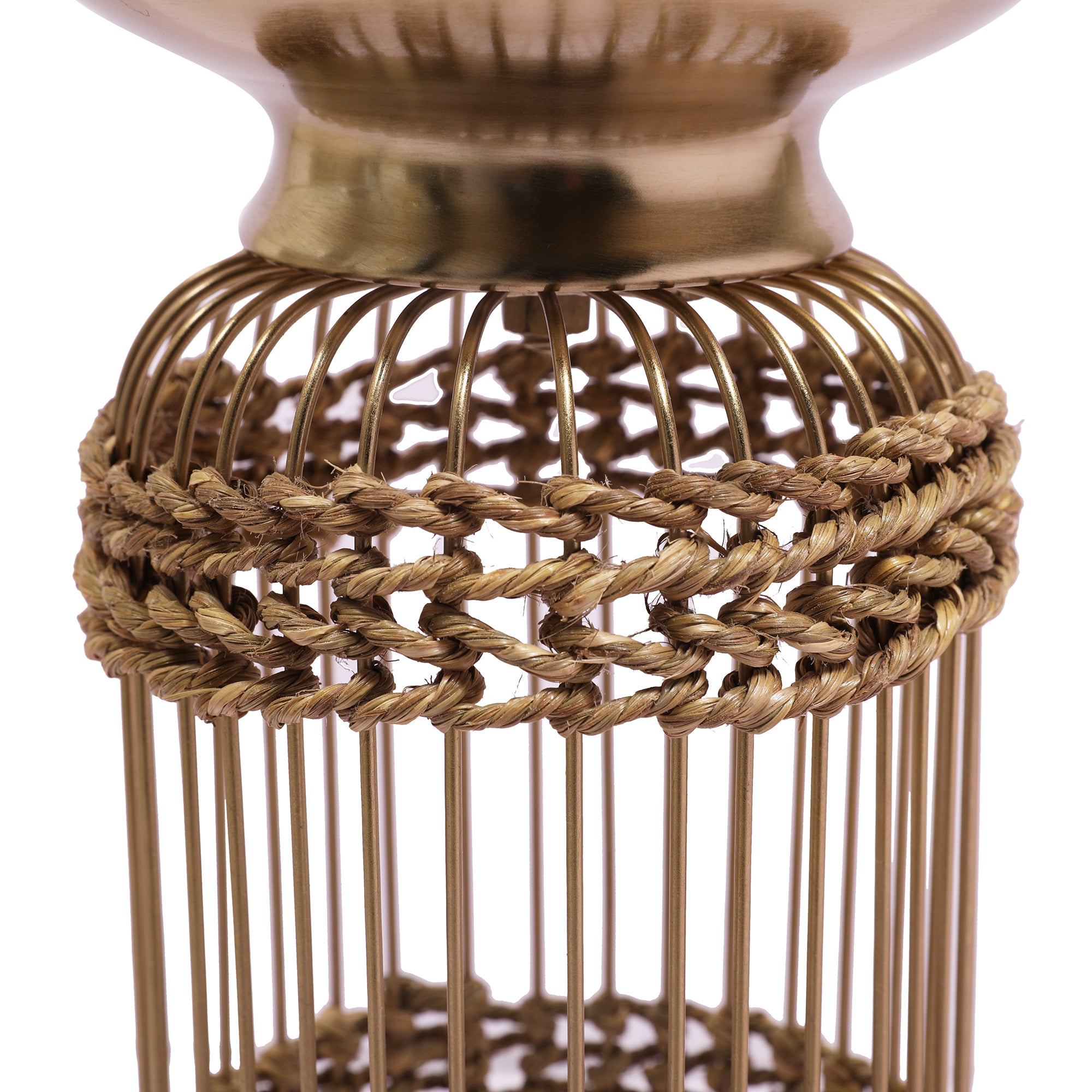 Cosmos Metal Planter 61 cm in Gold Colour