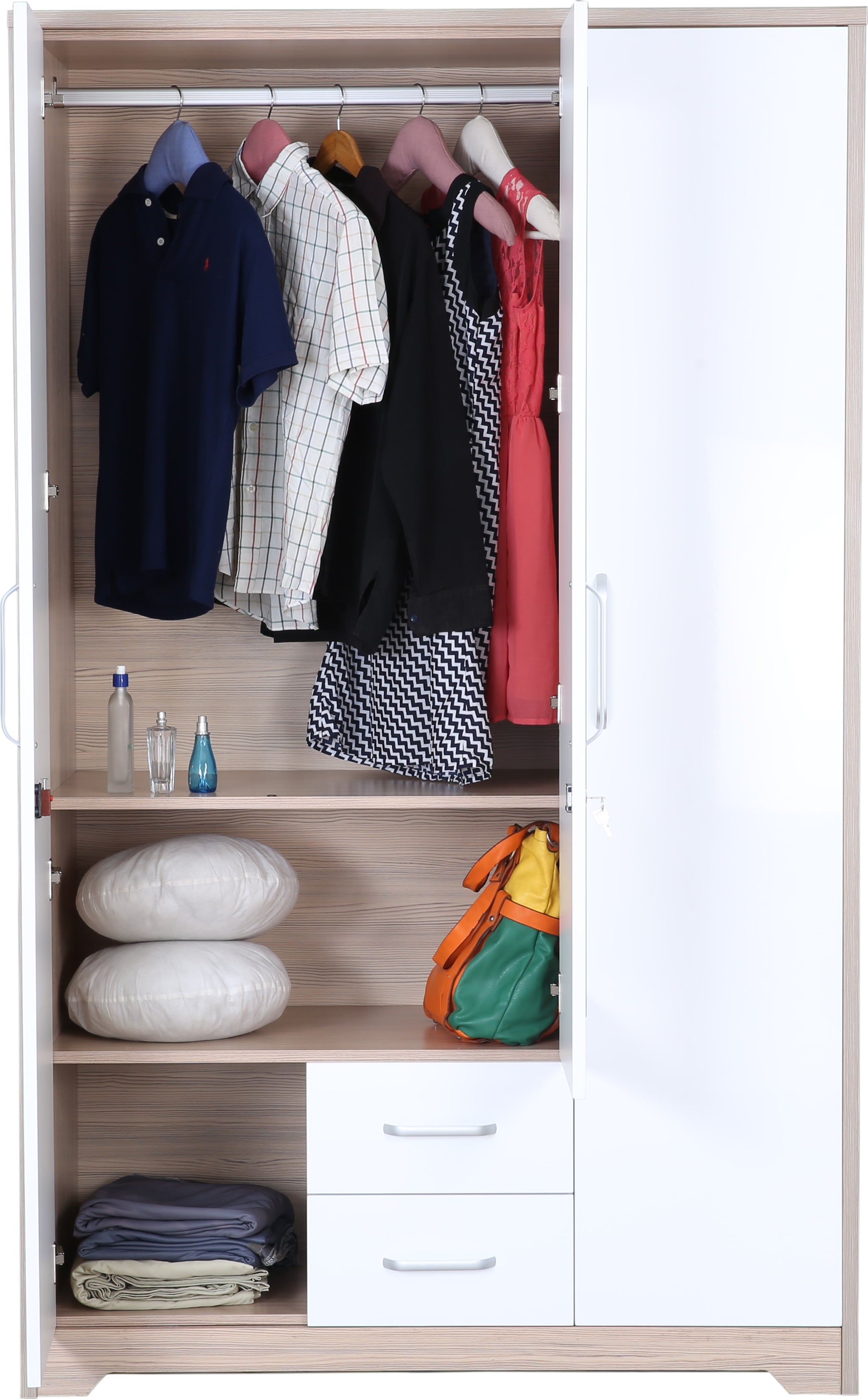 Ambra Three door Wardrobe in Oak Colour