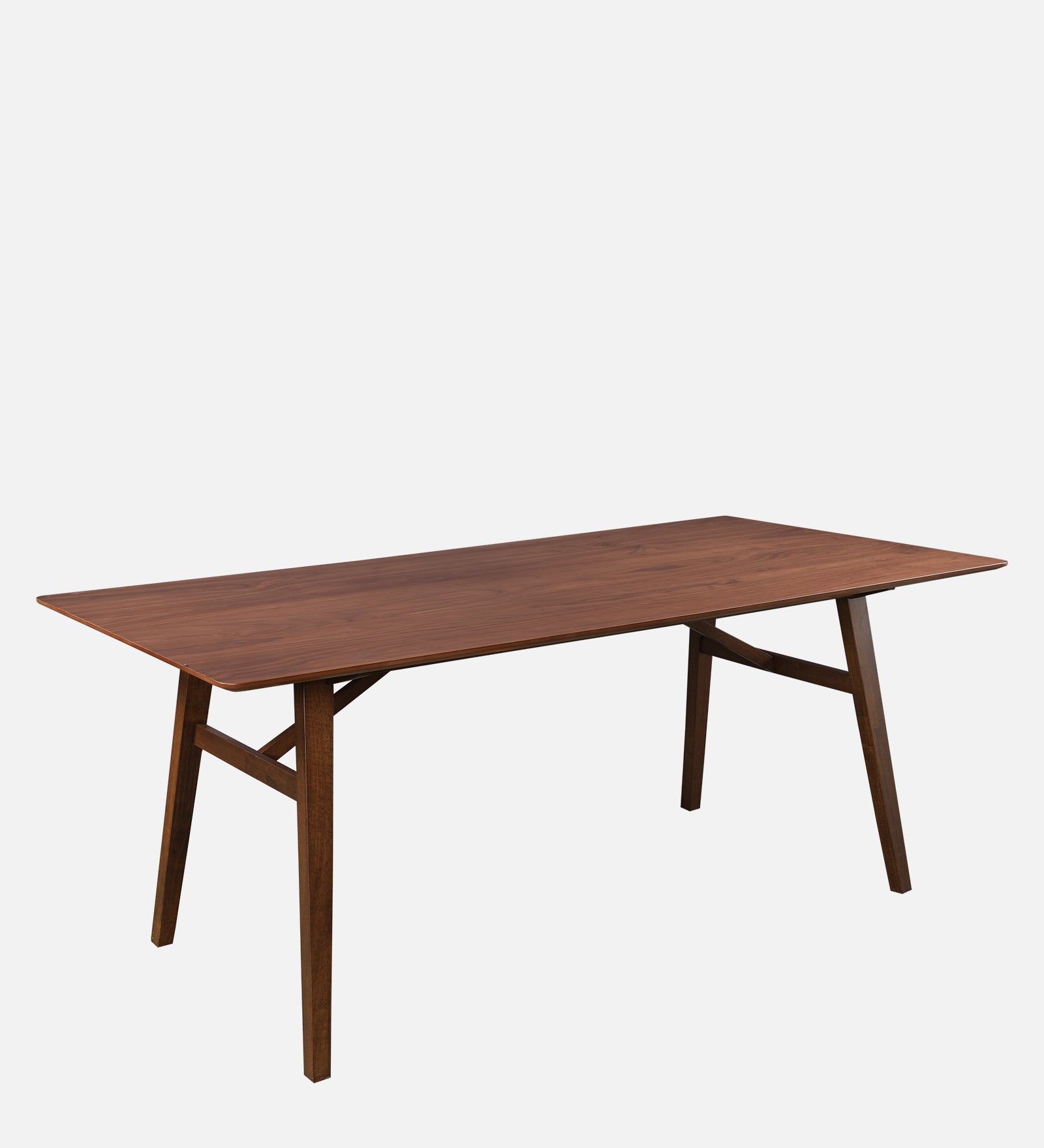 Lillian Solidwood Six Seater Dining Set With Bench in Walnut Colour