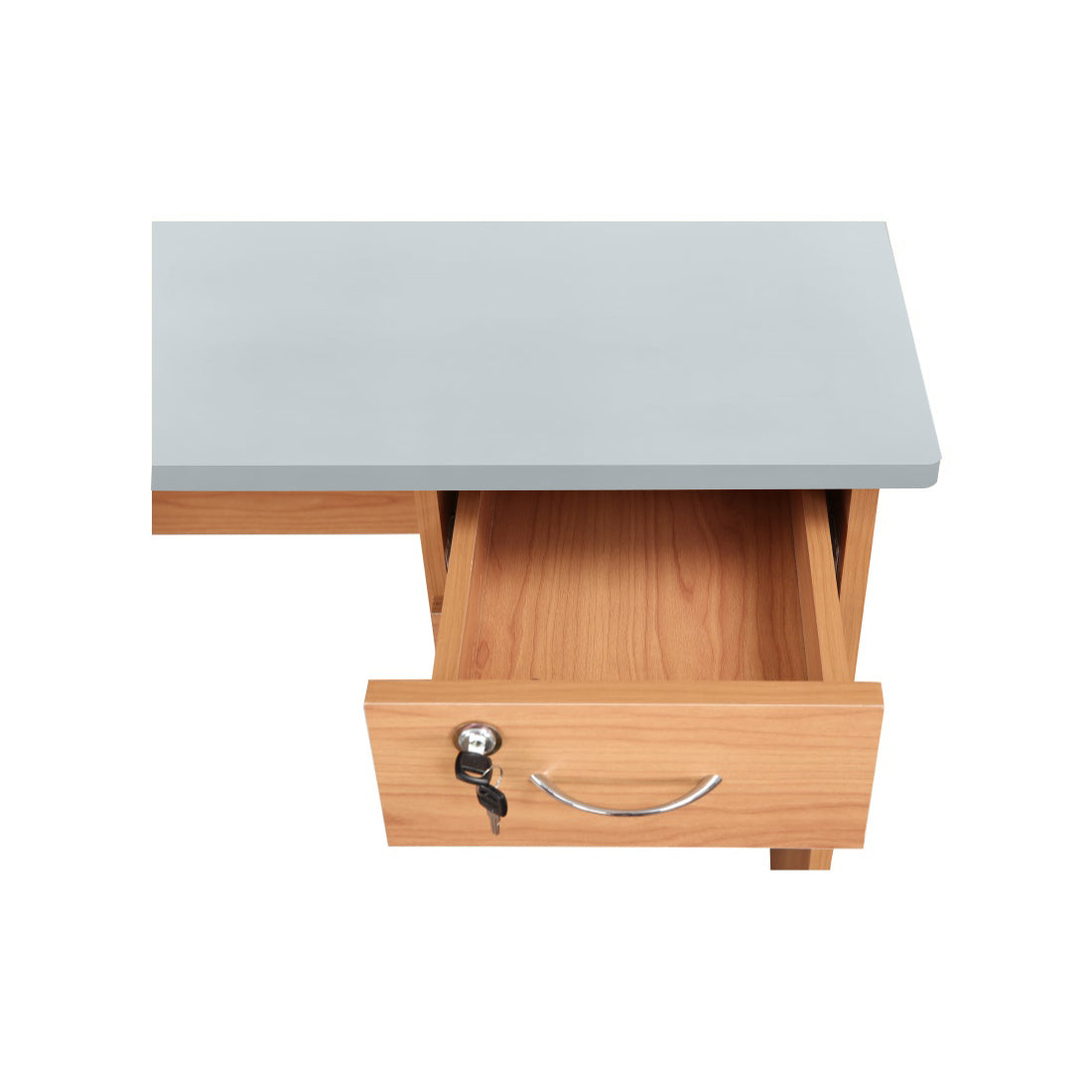 Simply Study Table in Honey + White Colour