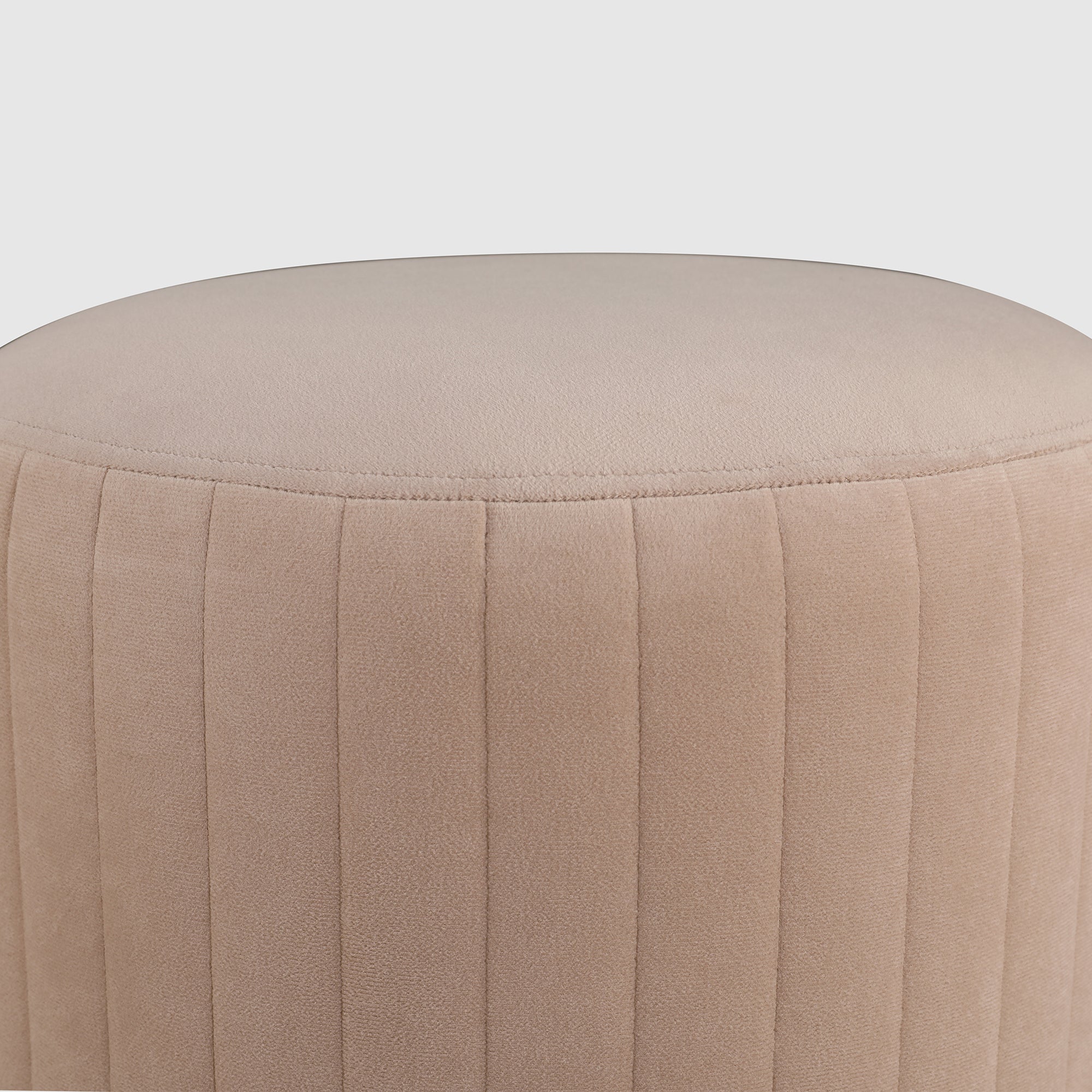Francesca Fabric Ottomans in Beige Colour
