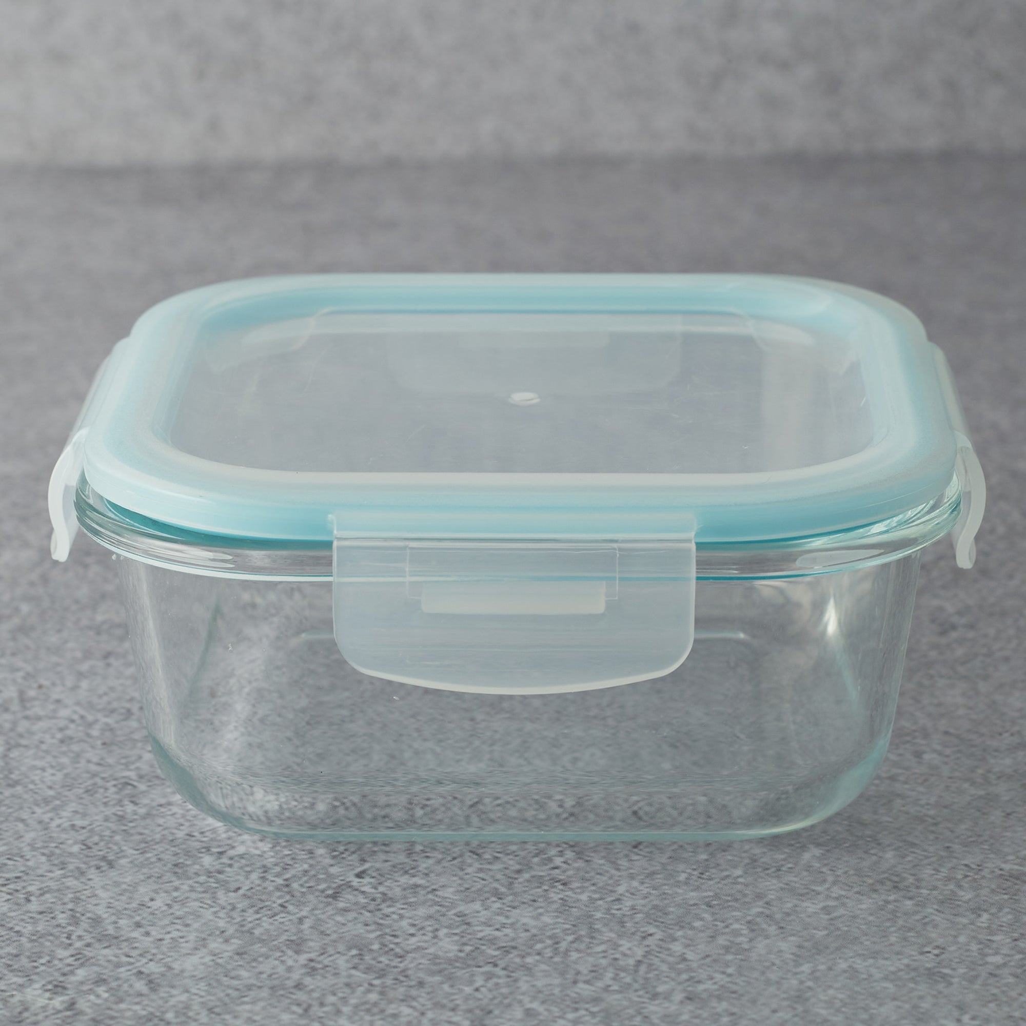 Robust Glass Square Container with PP Lid 800ML in Transparent Colour