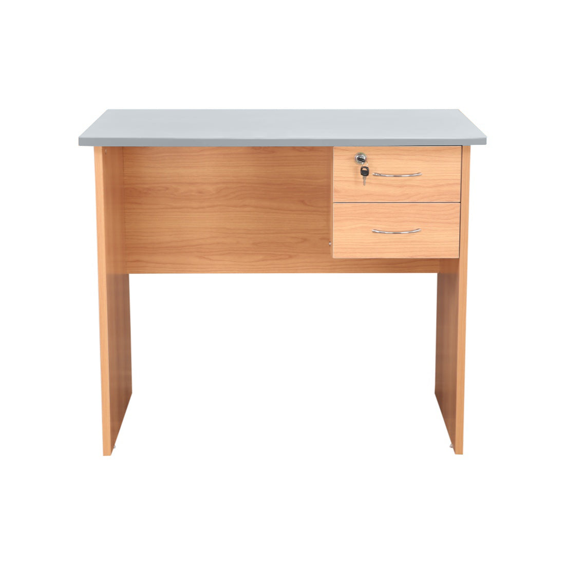 Simply Study Table in Honey + White Colour