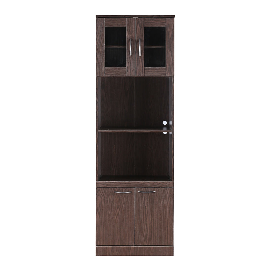 Penelope Engineered Wood Multipurpose Cabinet in Walnut Colour