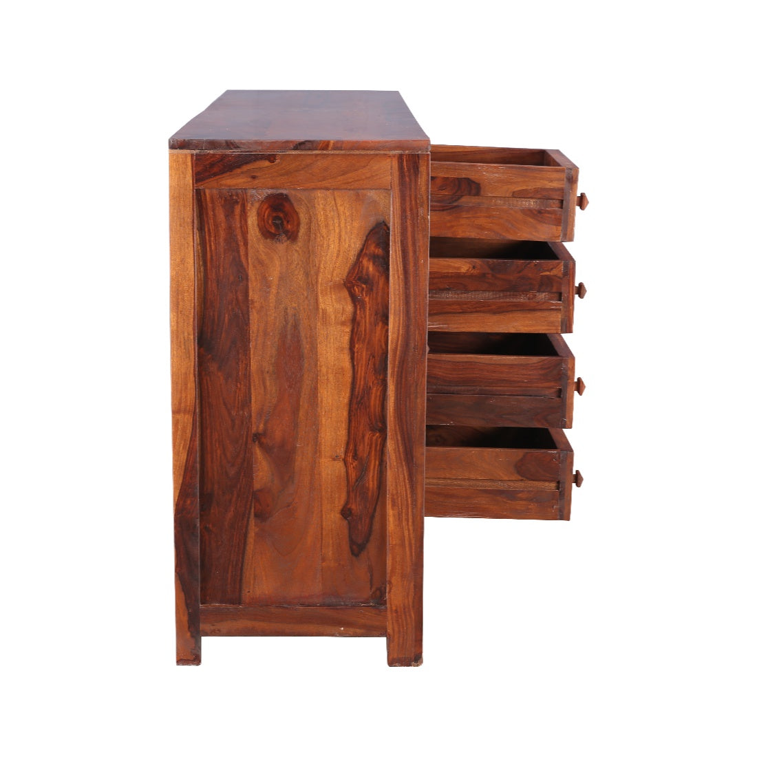 Woodrow Sheesham Wood(Rosewood) Storage Sideboard in Honey Colour