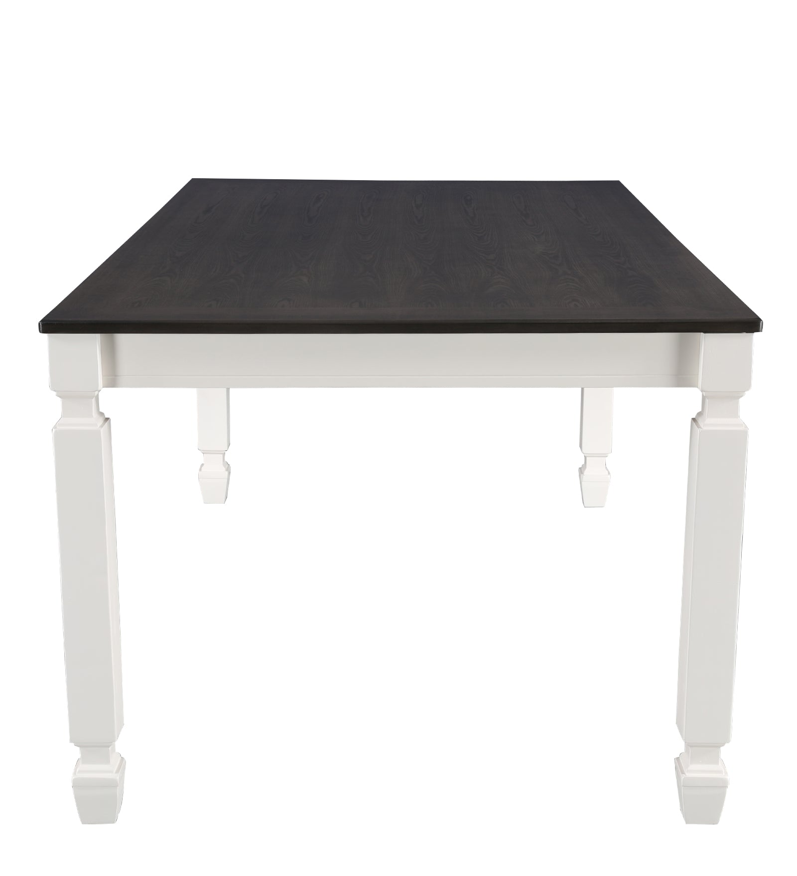 Wisp Rubber Wood Six Seater Dining Table in Antique White Colour