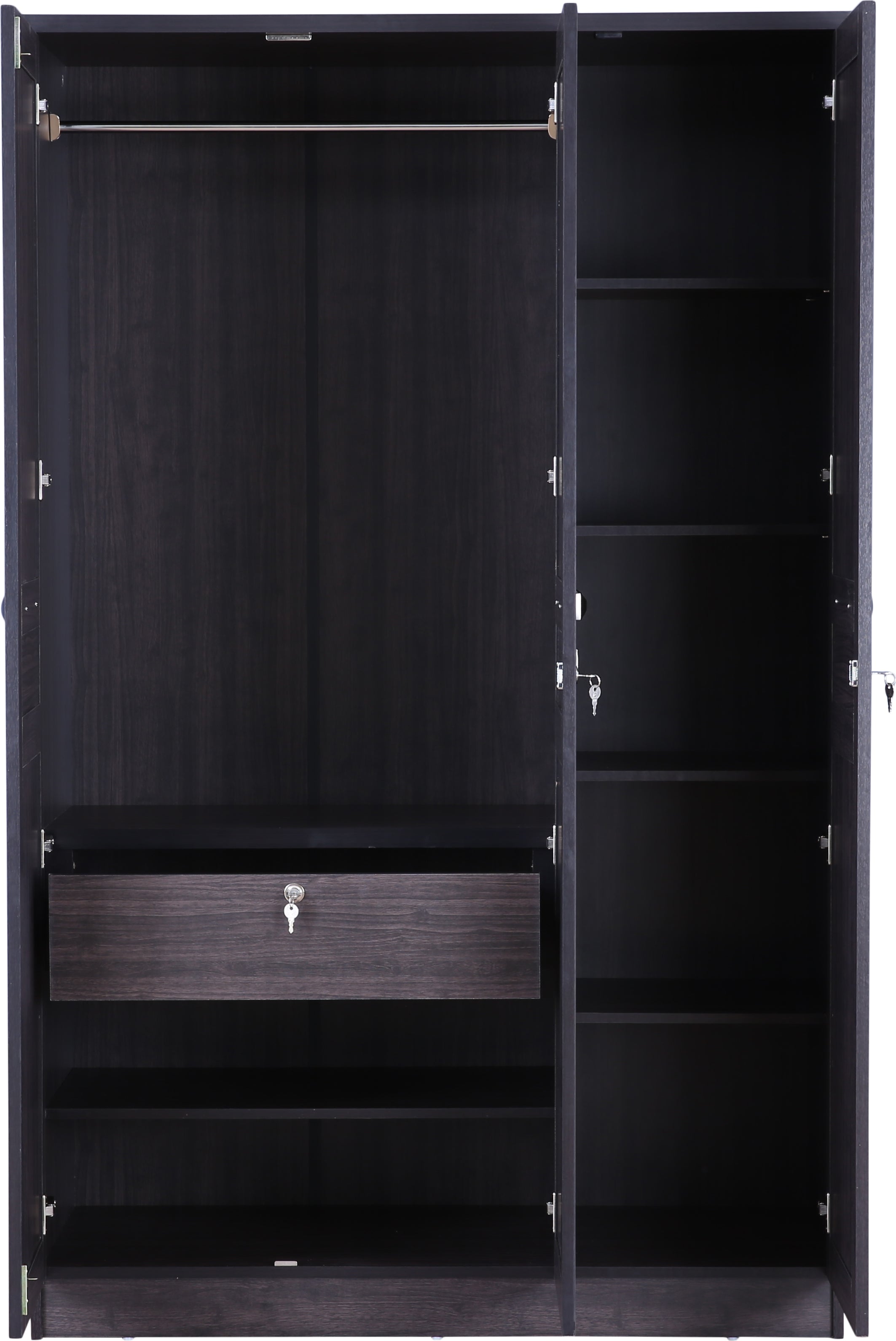 Bolton Three door Wardrobe in Wenge Colour