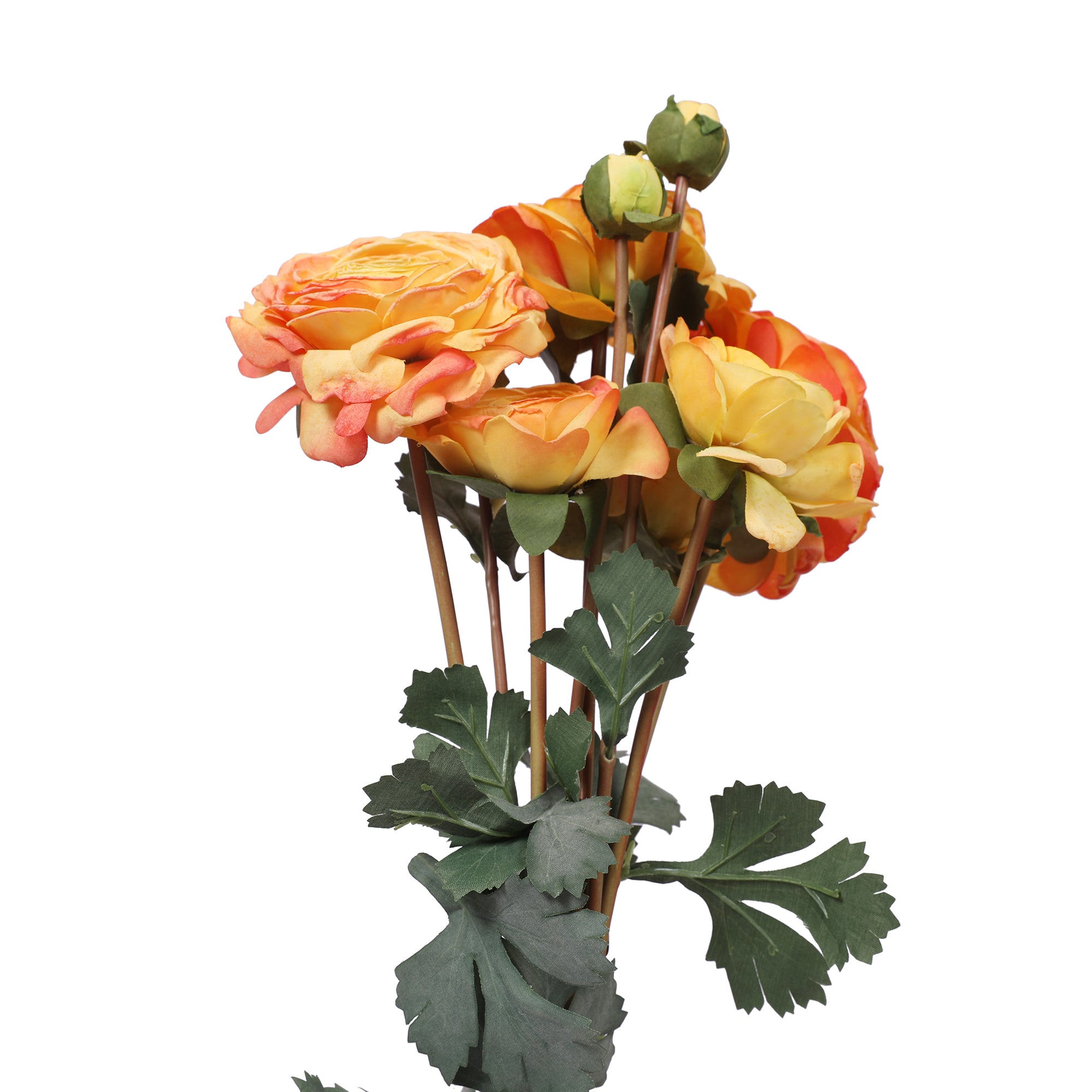 Blume Artificial Flower Rose Bunch 58cm in Yellow Colour By Living Essence