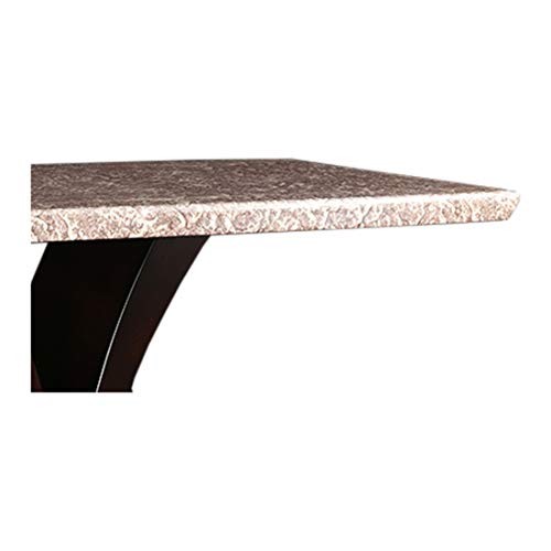 Alexandria Marble Top 6 Seater Dining Set in Beige Colour