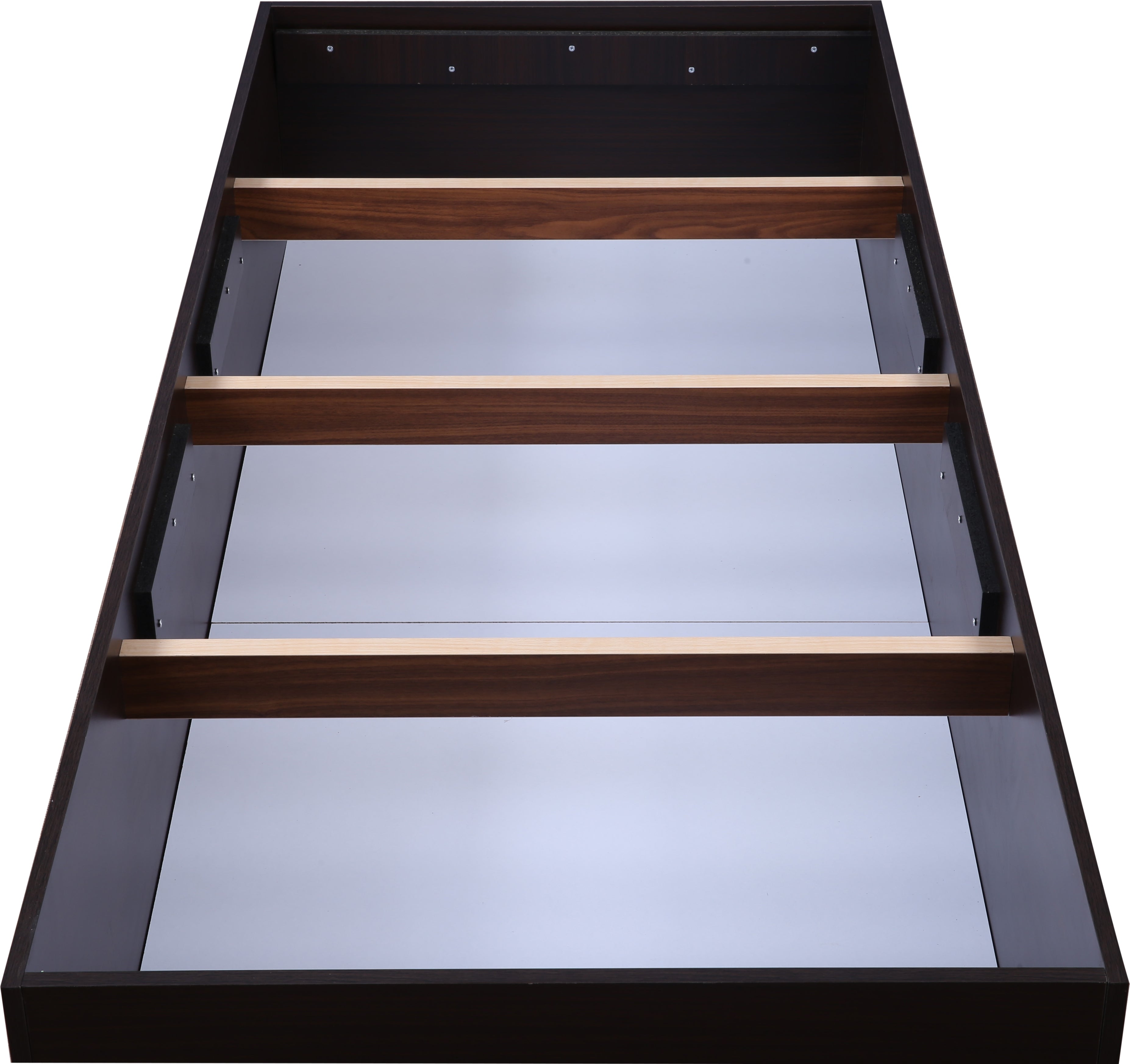 Ria Single bed with Box storage in Walnut Colour