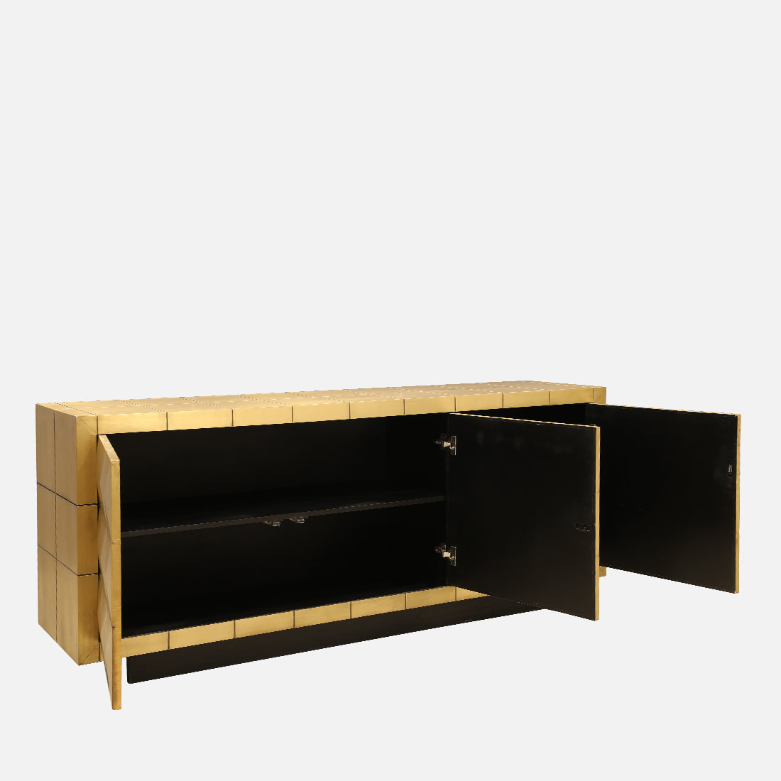 Adelaide Mango Wood Sideboard in Brass Colour