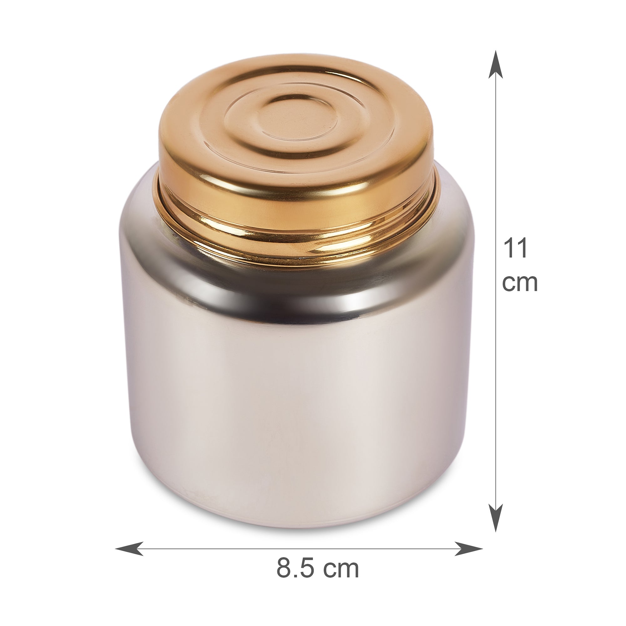Sapphire Stainless Steel Serving Set Large in Gold & Silver Colour by Living Essence