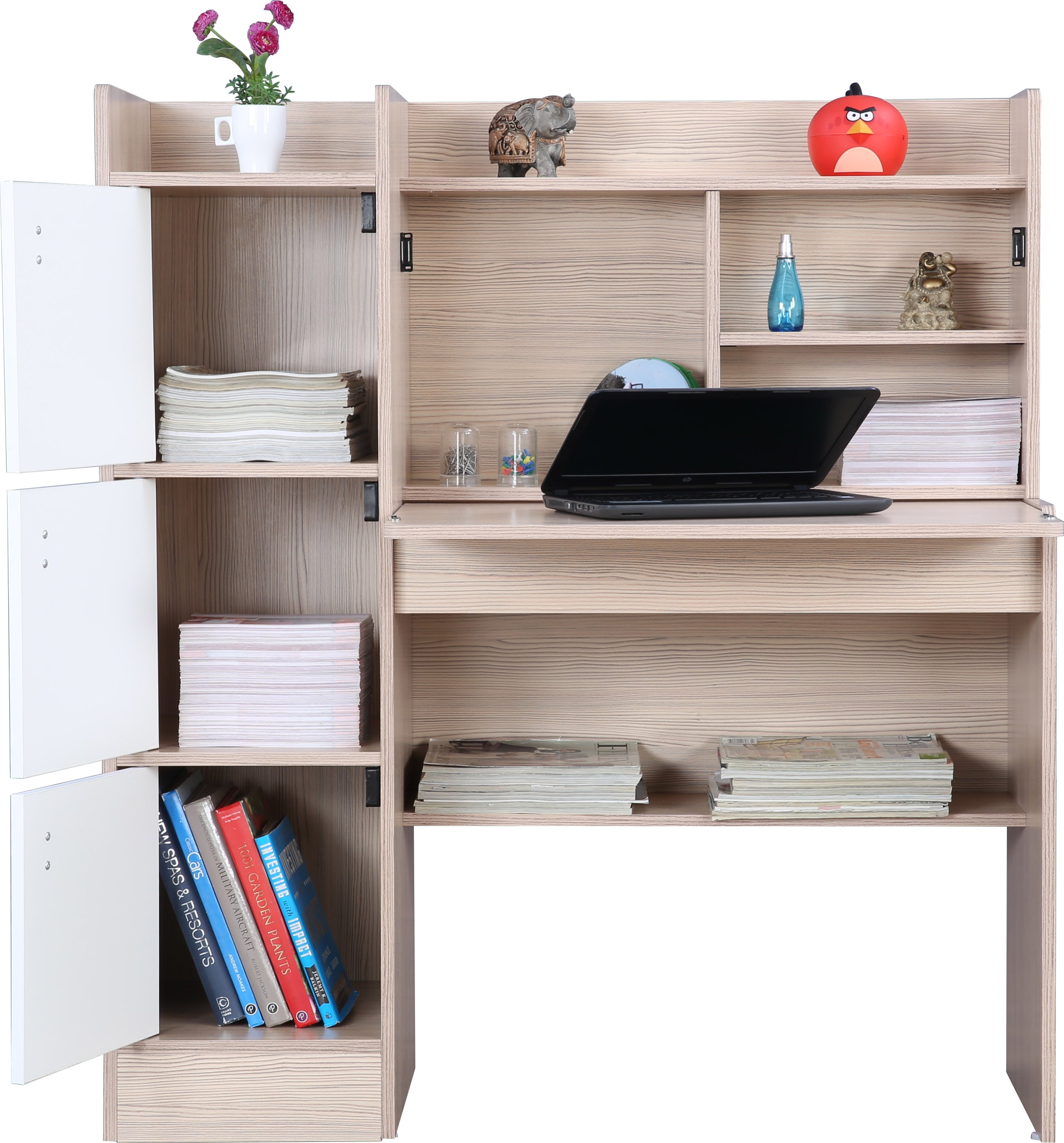 Ace Engineered Wood Study Table in White Colour