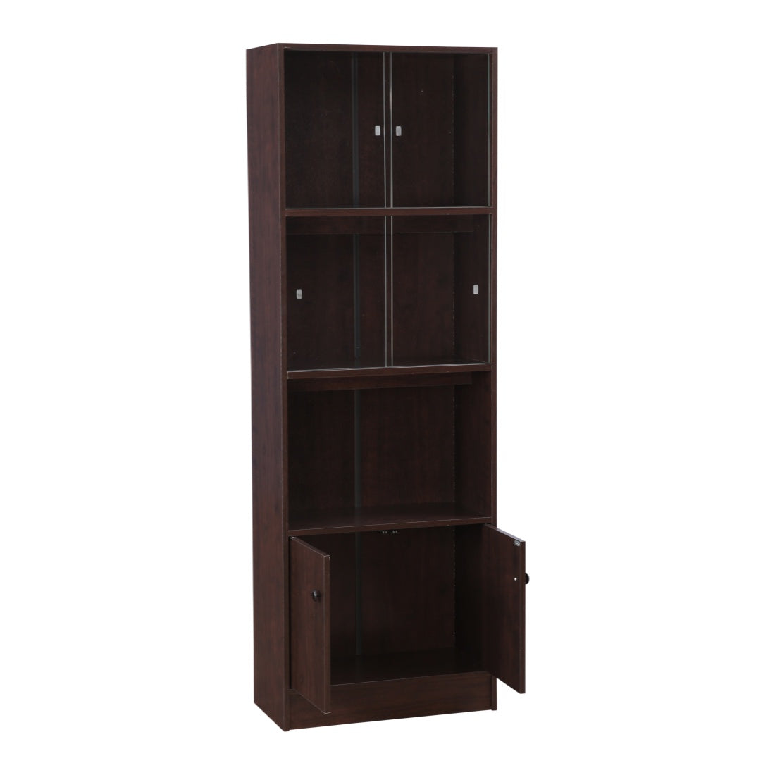 Crony Engineered Wood Medium Book Shelf in Wenge Colour