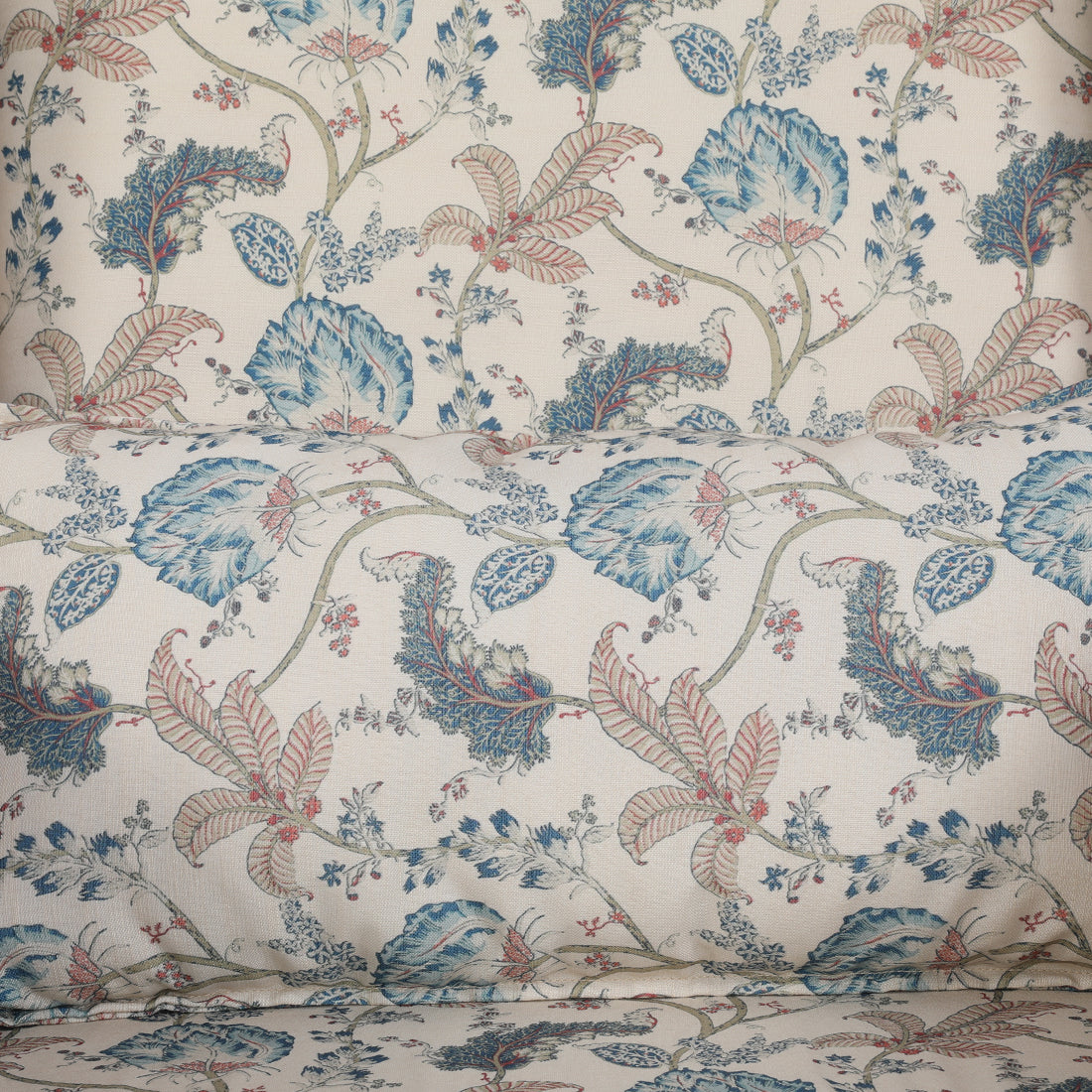 Daisy Fabric Wing Chair in Beige Colour
