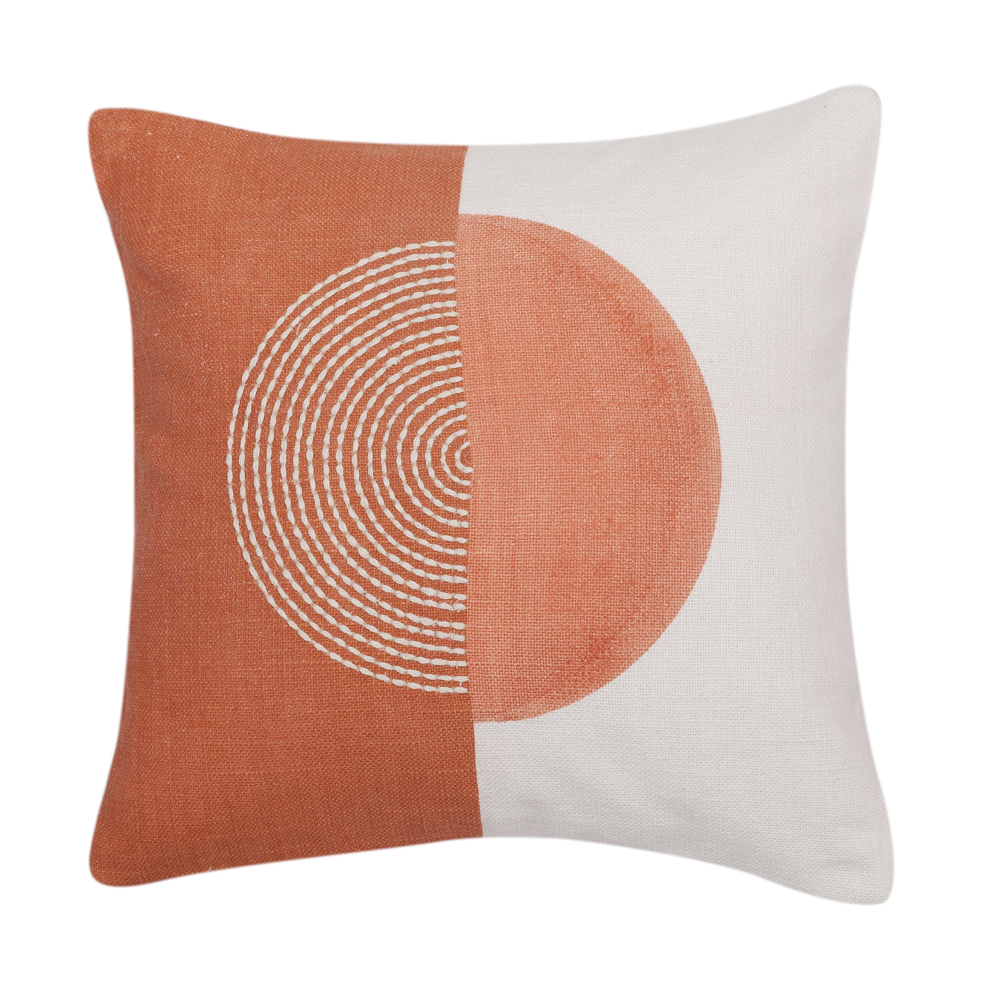 Modern Chic Cushion Cover Rust/Off White, 30X30cm
