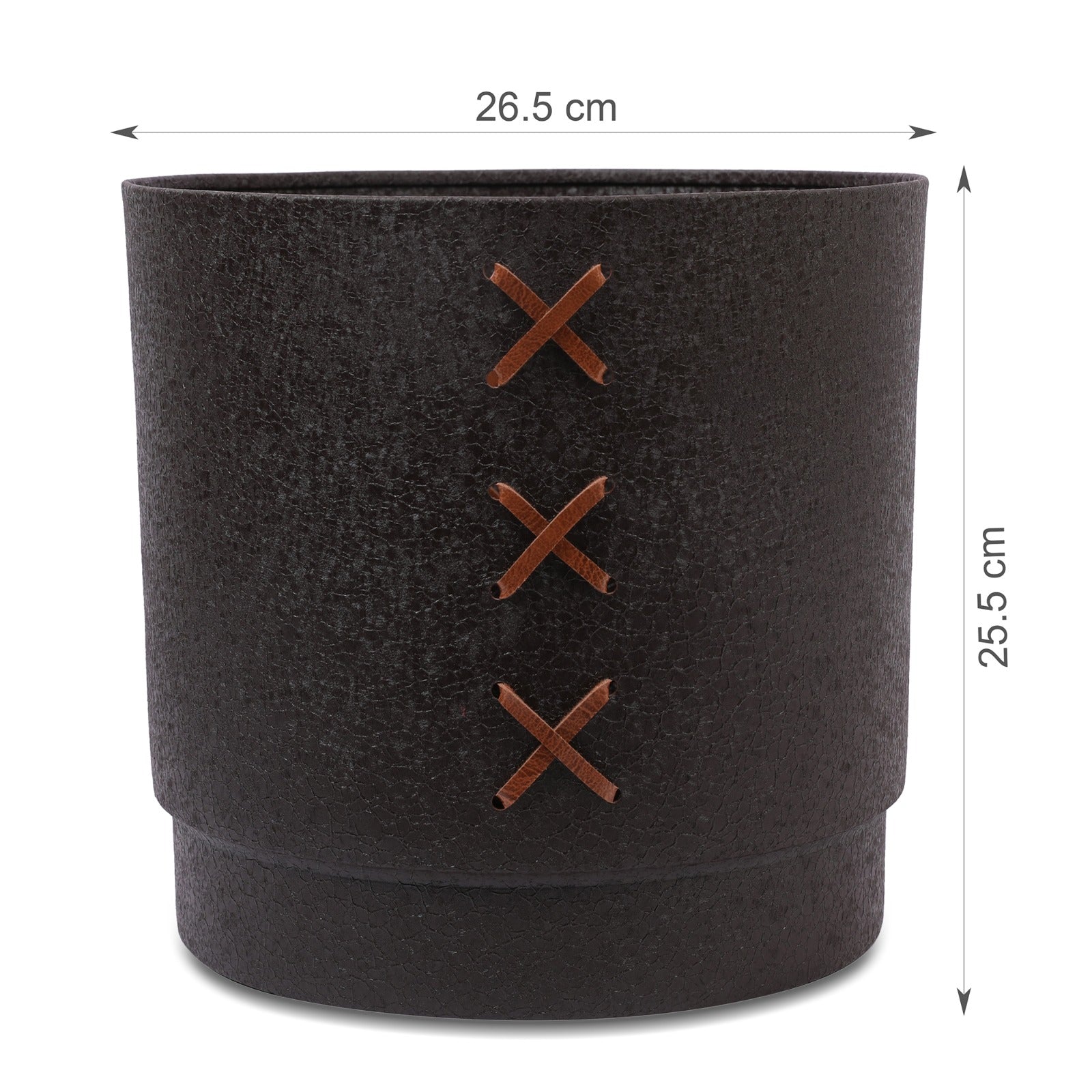 Cosmos Metal Planter 24 cm in Brown Colour