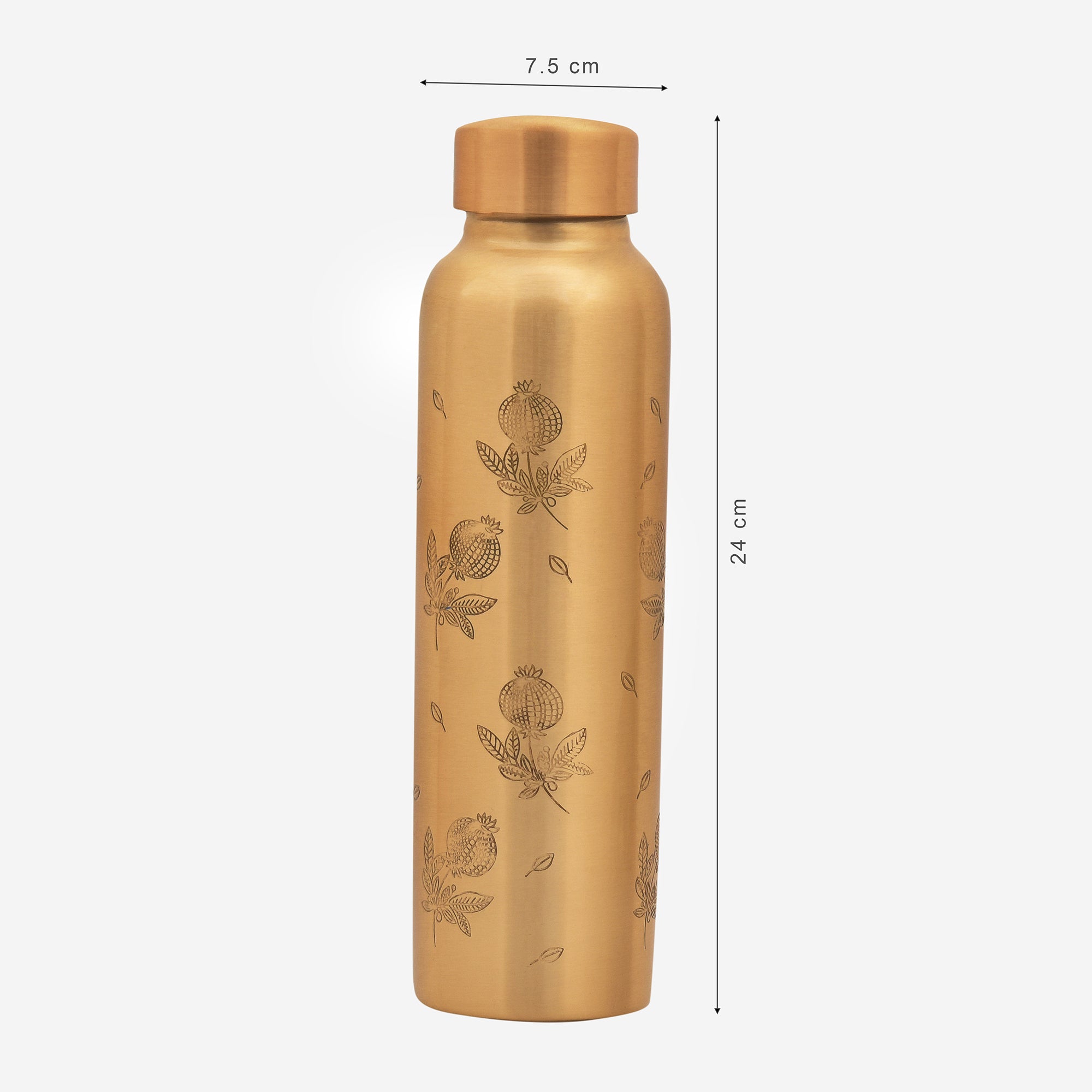 Anar Matte Copper Bottle 1000ml in Copper Colour