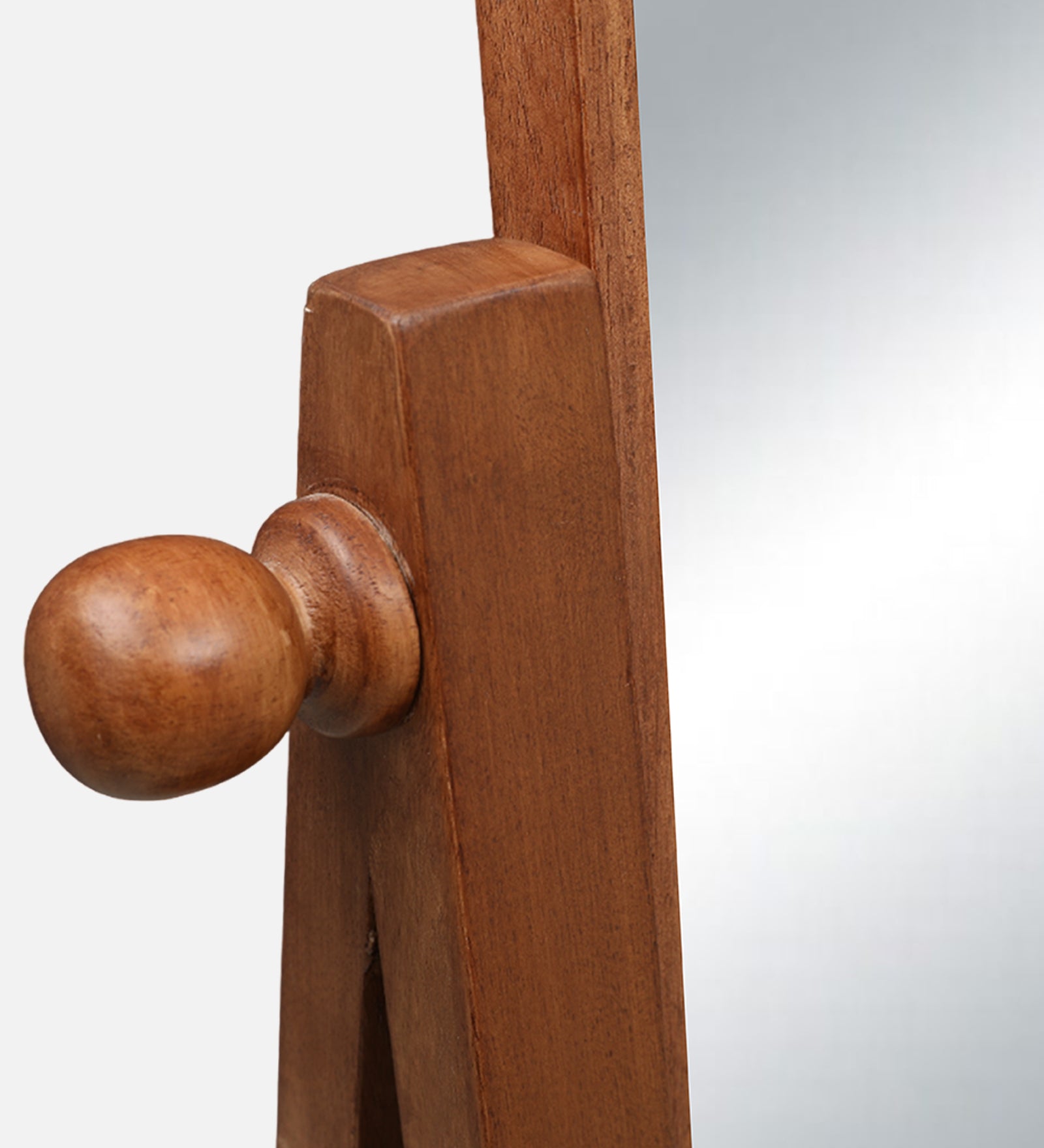Freya  Standing Mirror in Walnut Colour