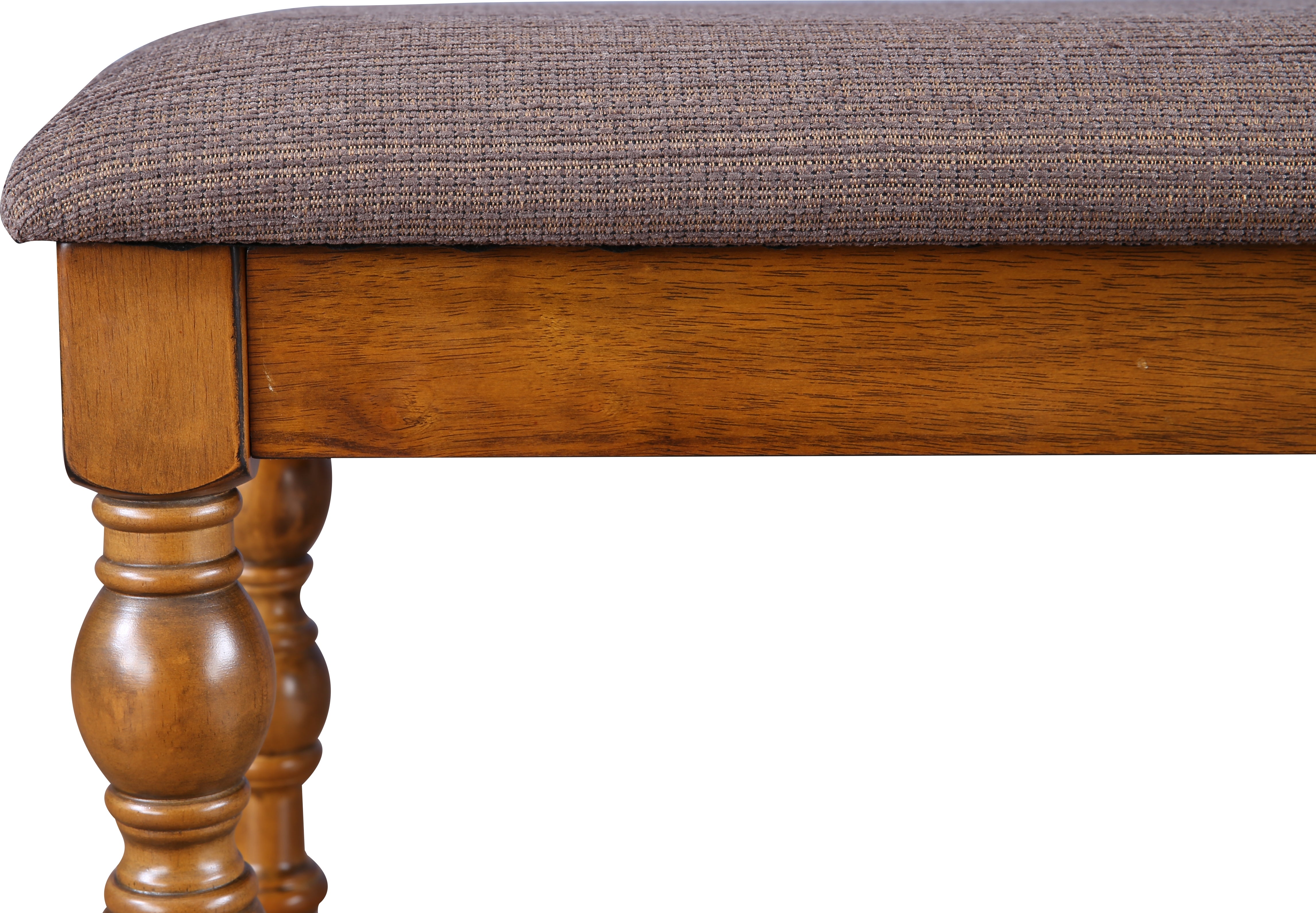 Tobago Solidwood Dining Bench for 6 Seater in Antique Walnut Colour