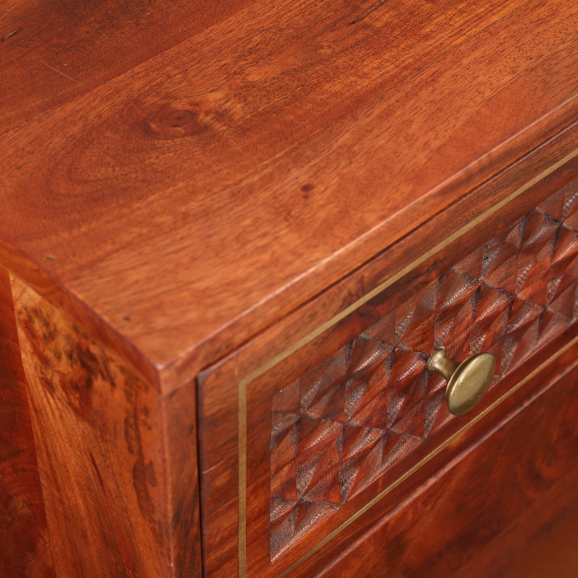 Phoolkari Chest Of Drawers in Honey Finish Colour