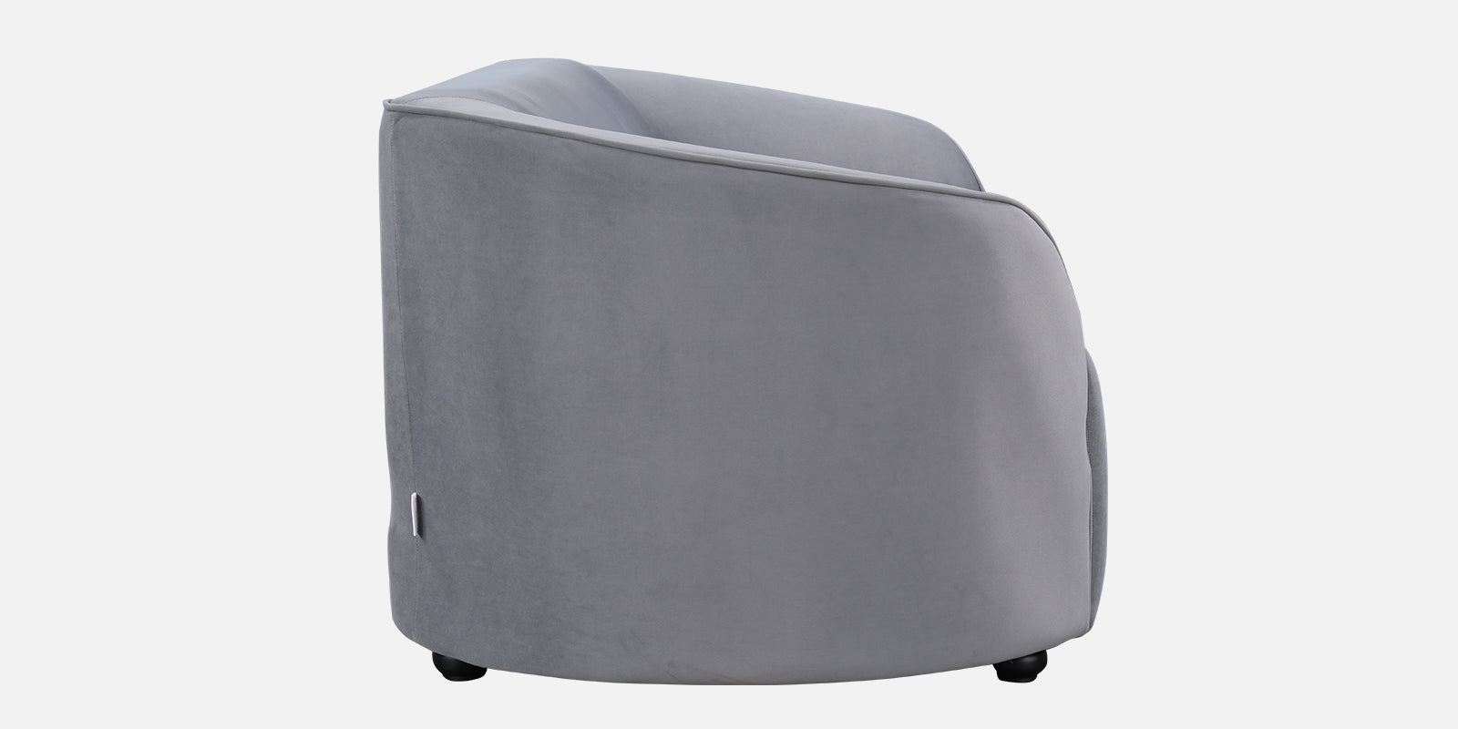 Elise Velvet Fabric Two Seater Sofa in Dark Grey Colour