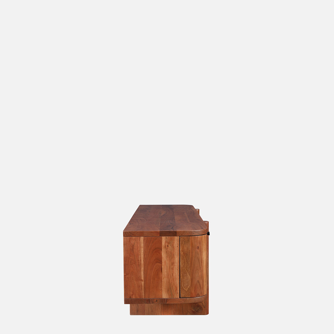 Haruki Acacia Wood Low Height Tv Unit in Teak Colour