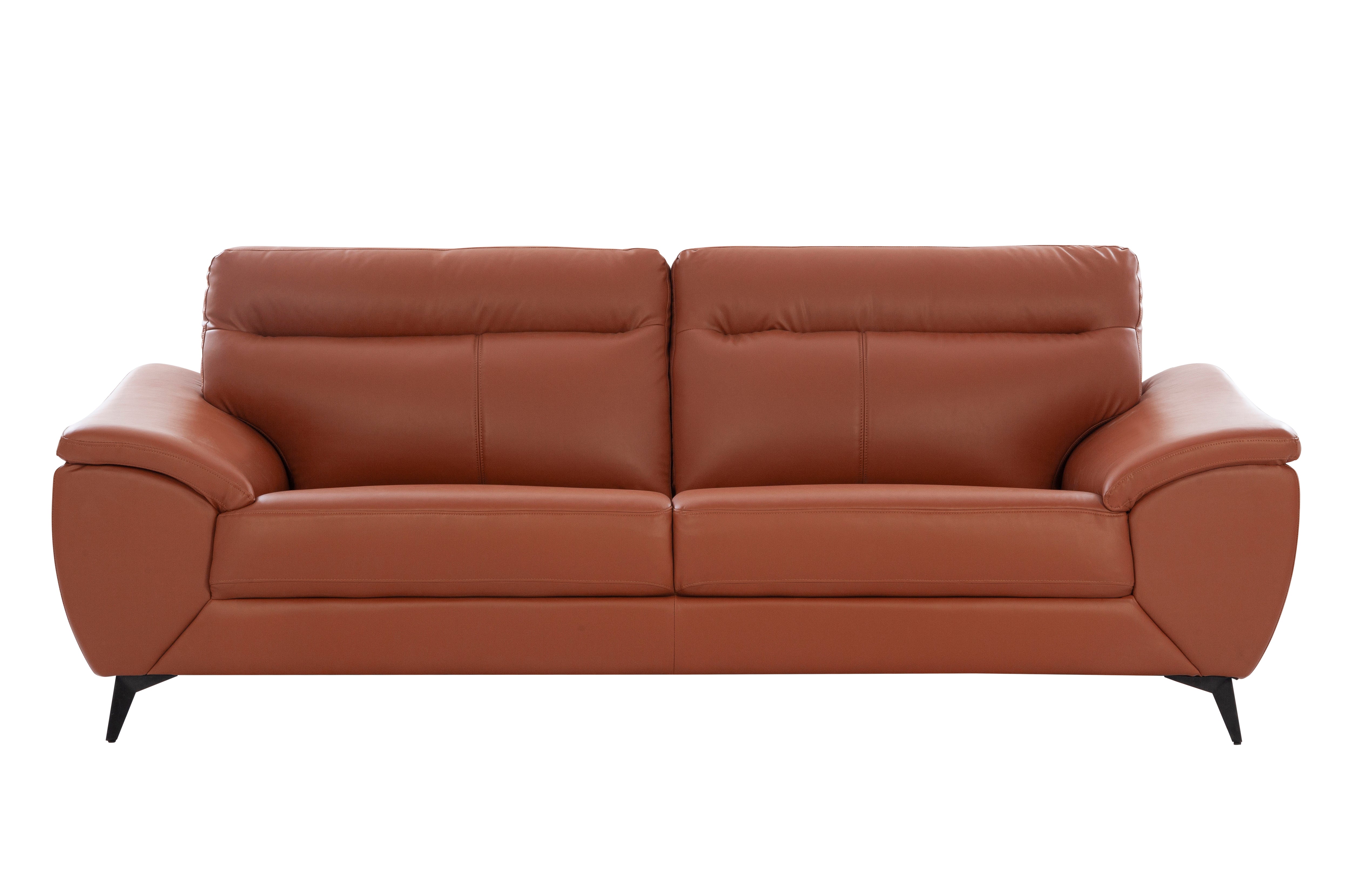 Genova Letherette 3 Seater Sofa in Tan Colour