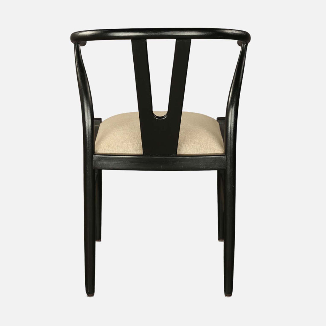 Kira Solidwood Wishbone Chair in Walnut Colour