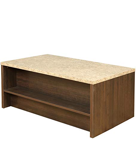 Murano Marble Finish Top Center Table in Wenge Colour