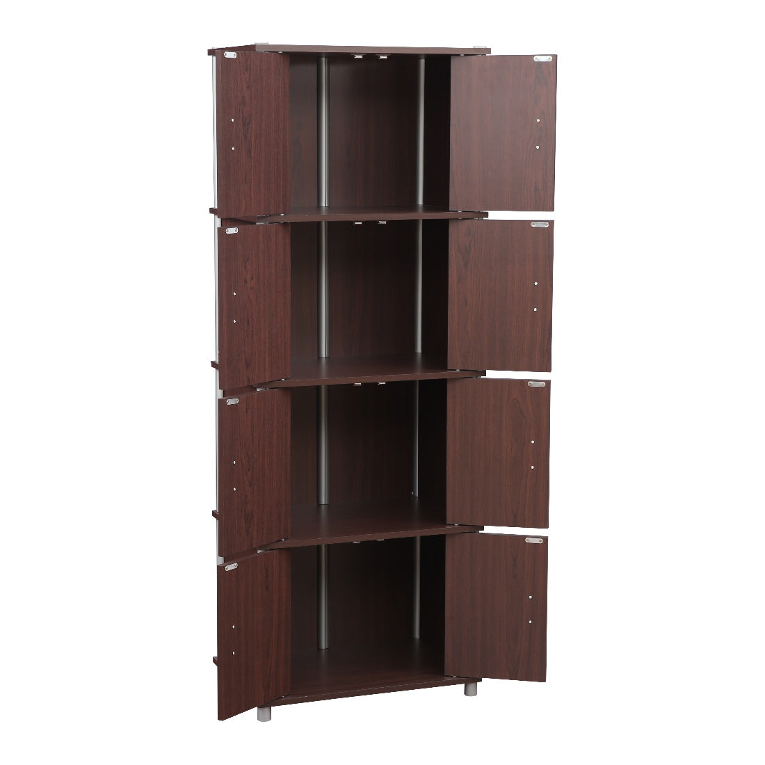 Jacob Engineered Wood Multipurpose Cabinet in Cherry Brown Colour