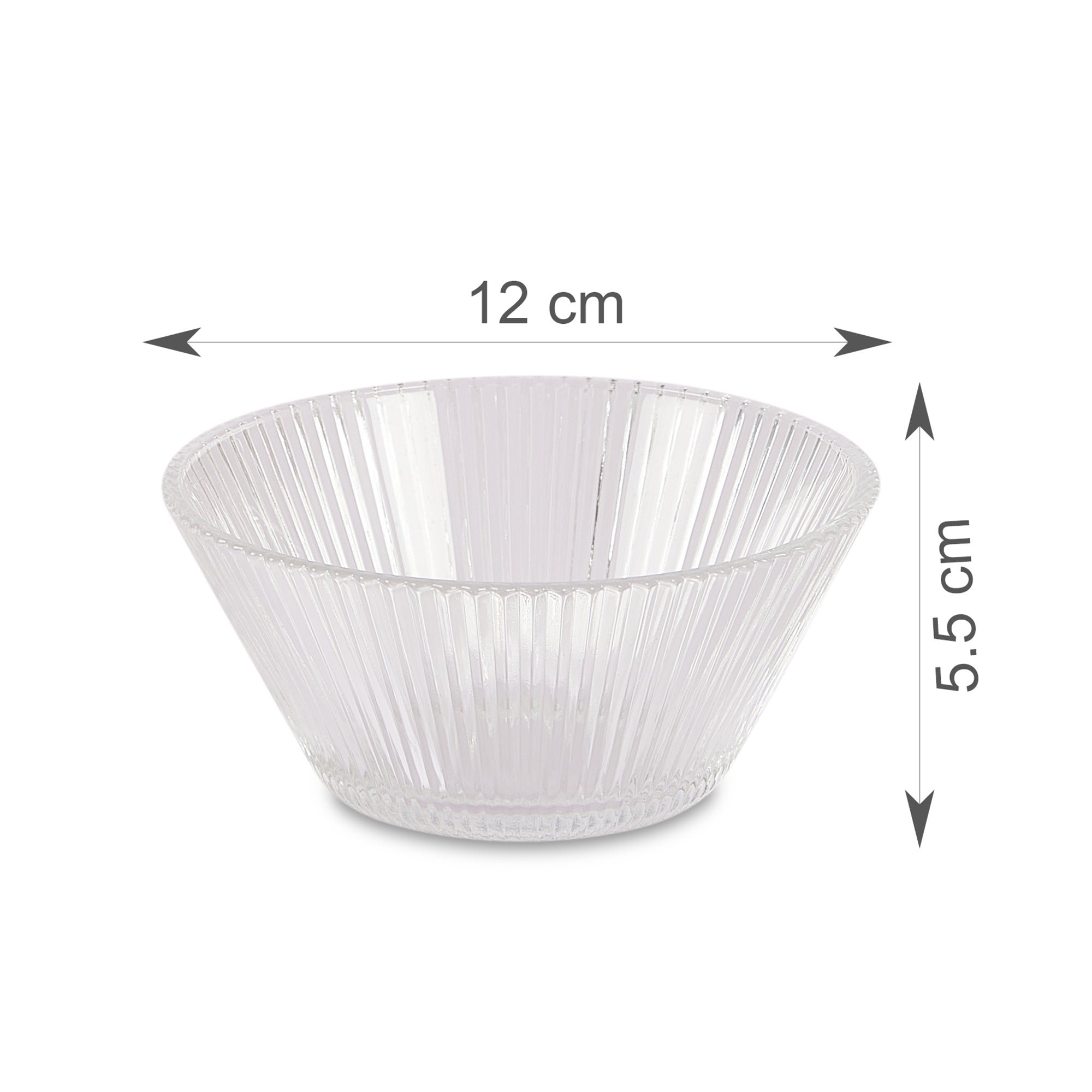 Sapphire  Pudding Bowl Set of 7 in Transparent Colour