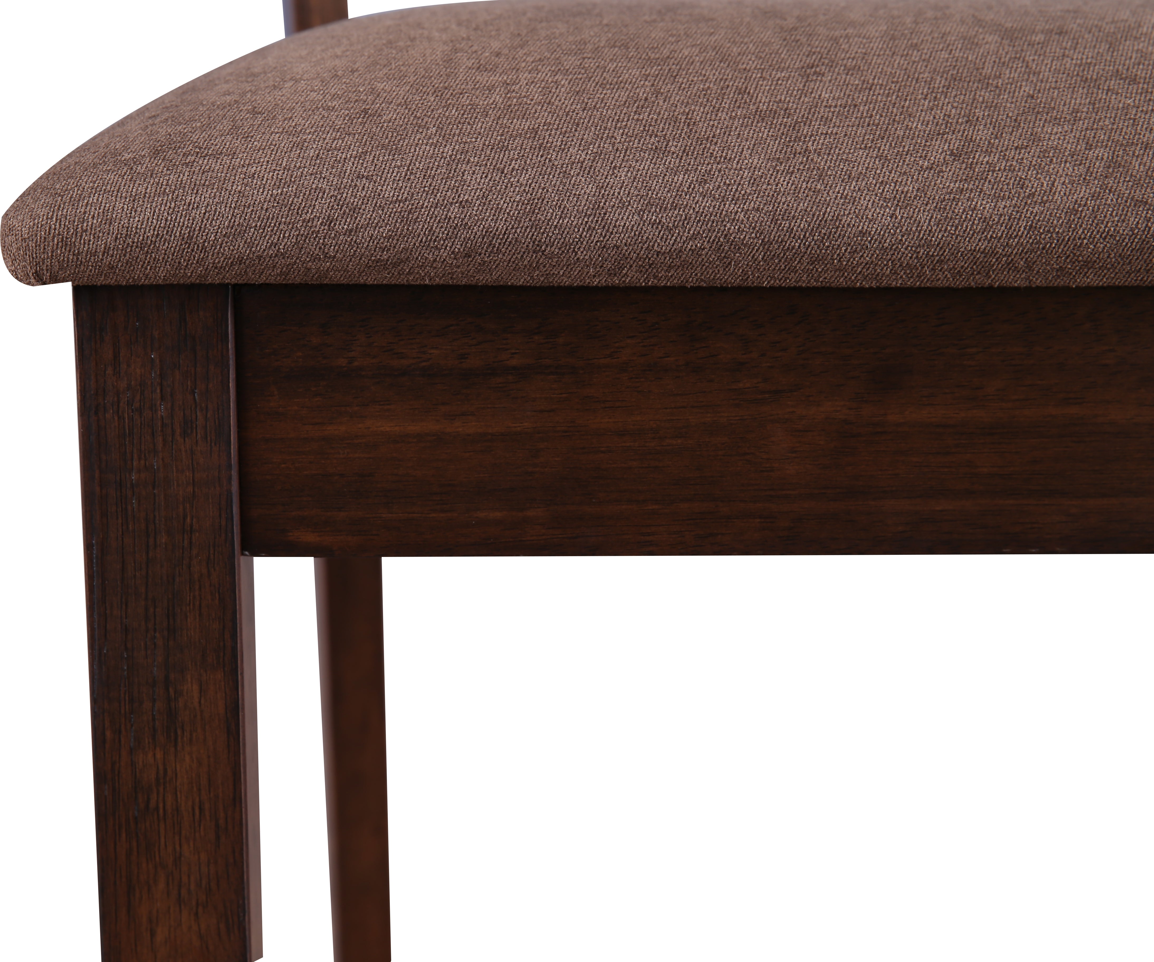 Hopton Solidwood 6 Seater Dining Set With Bench in Walnut Colour