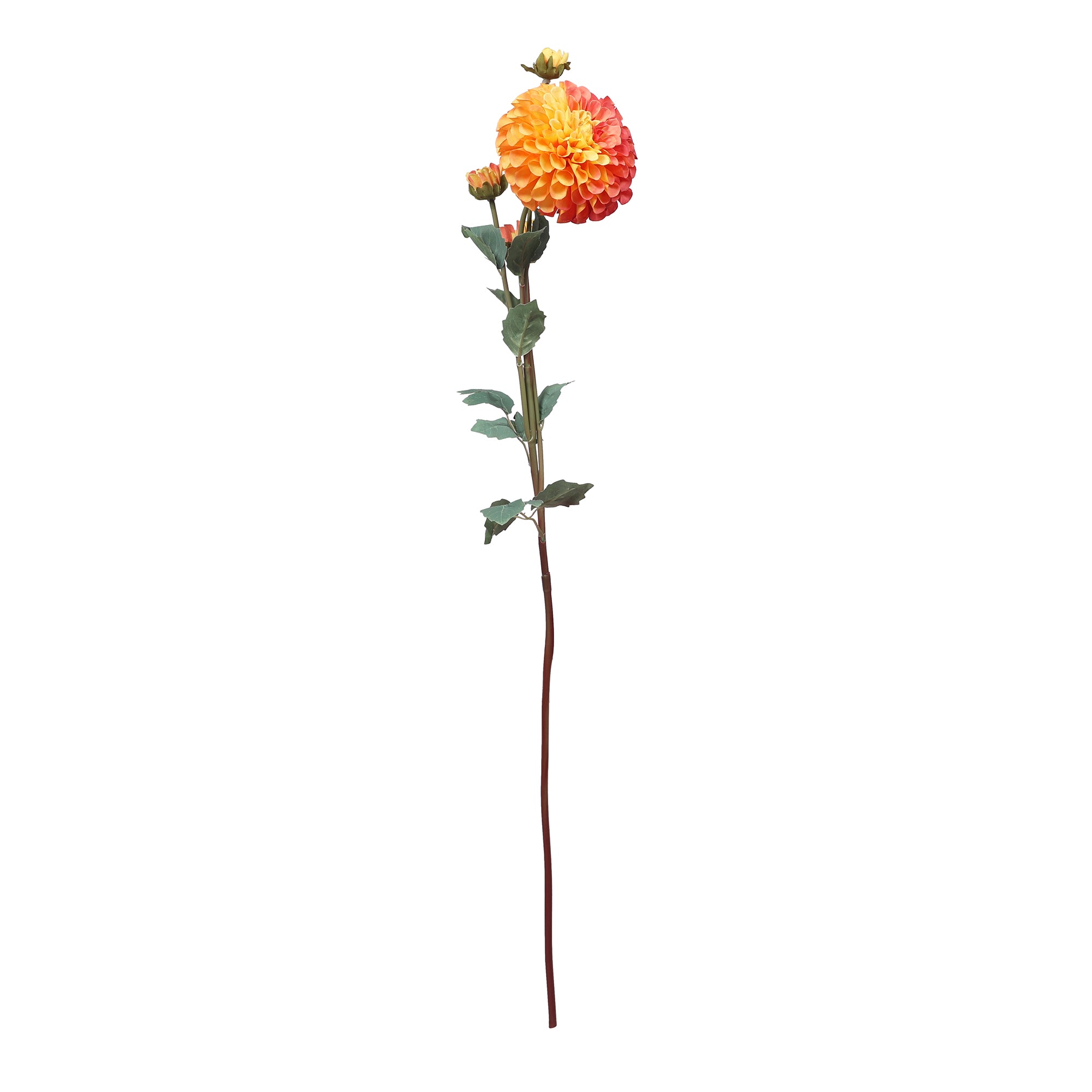Blume Artificial Flower Dahlia Stem 78cm in Yellow Colour By Living Essence